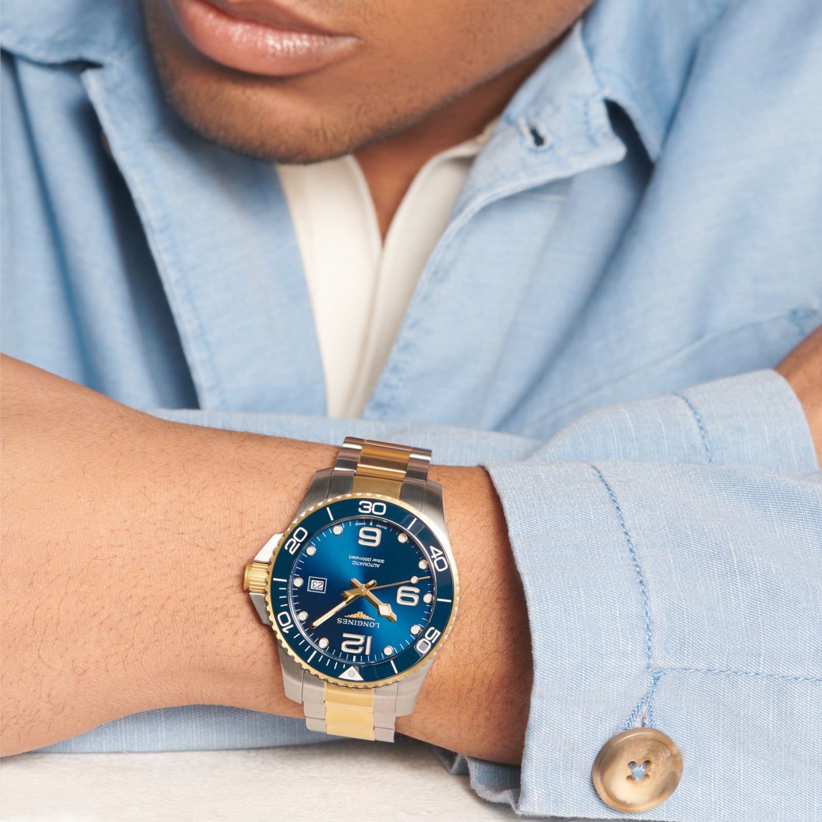 Longines Hydroconquest  L3.782.3.96.7 Sunray Blue Dial 43mm