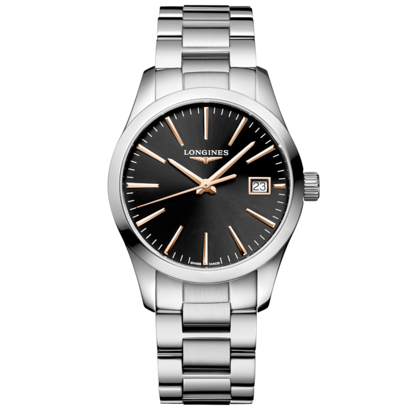 Longines Conquest Classic Black Dial 34mm L2.386.4.52.6