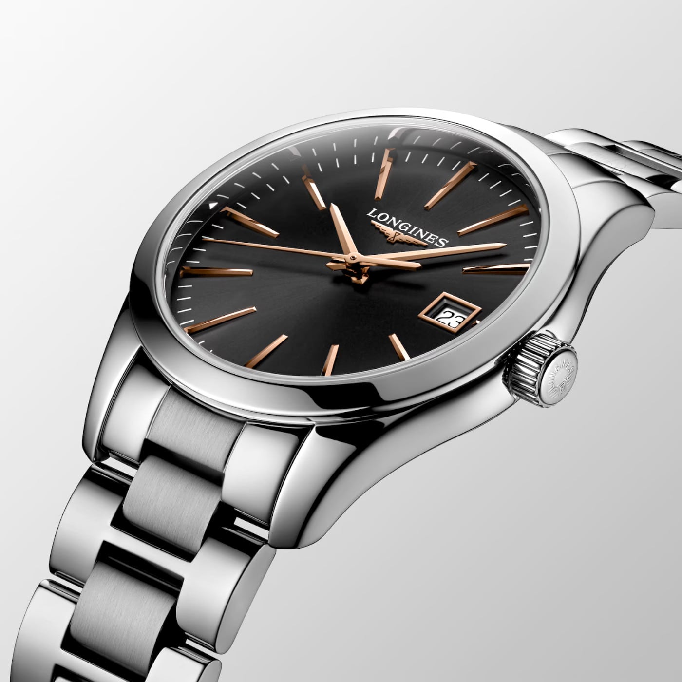 Longines Conquest Classic Black Dial 34mm L2.386.4.52.6