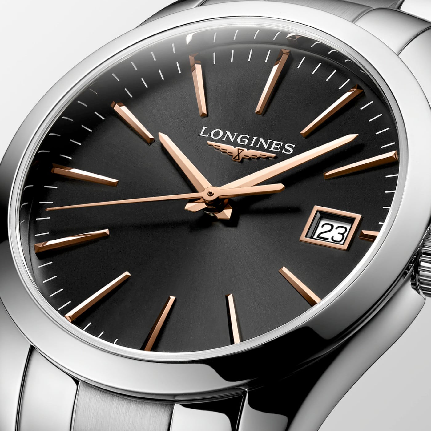 Longines Conquest Classic Black Dial 34mm L2.386.4.52.6