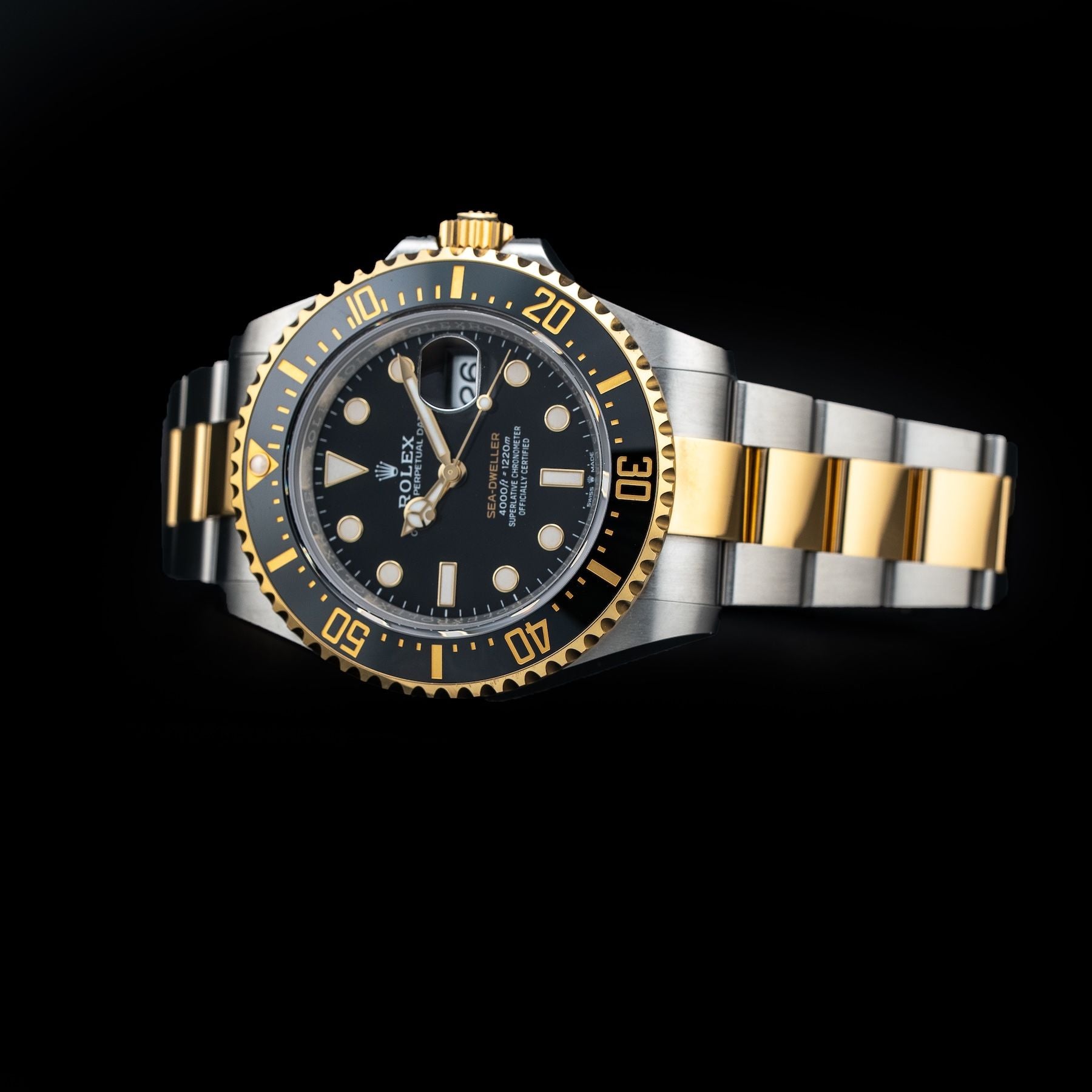 Rolex Sea-Dweller Black Dial 43mm Two Tone Oyster M126603-0001