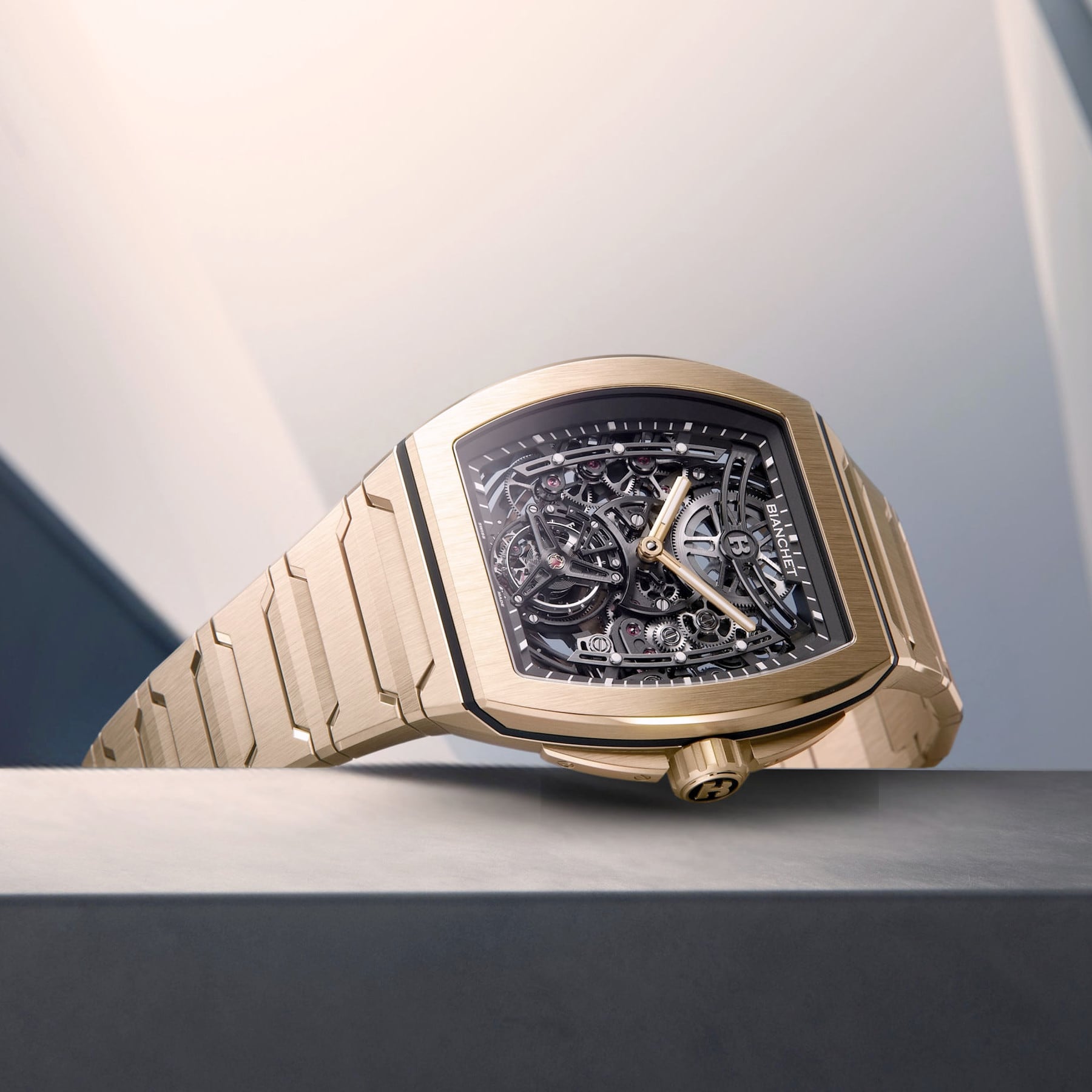 Bianchet Ultrafino Skeleton Carbon Rose Gold