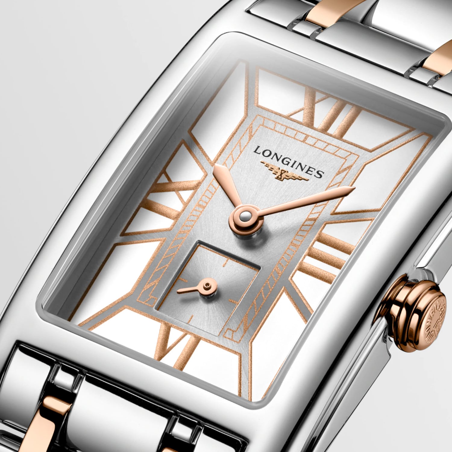 Longines DolceVita Stainless Steel Rose Gold 20mm L5.255.5.75.7