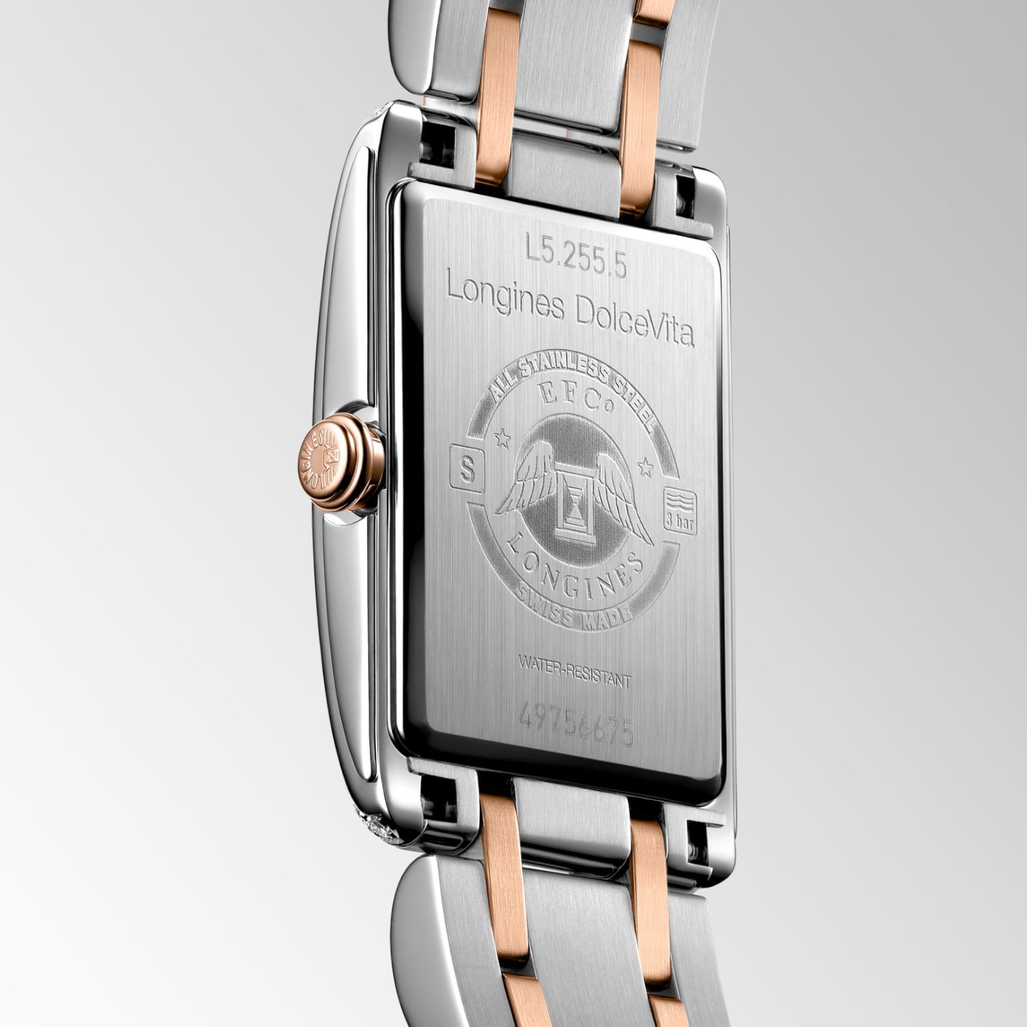 Longines DolceVita Stainless Steel Rose Gold 20mm L5.255.5.79.7