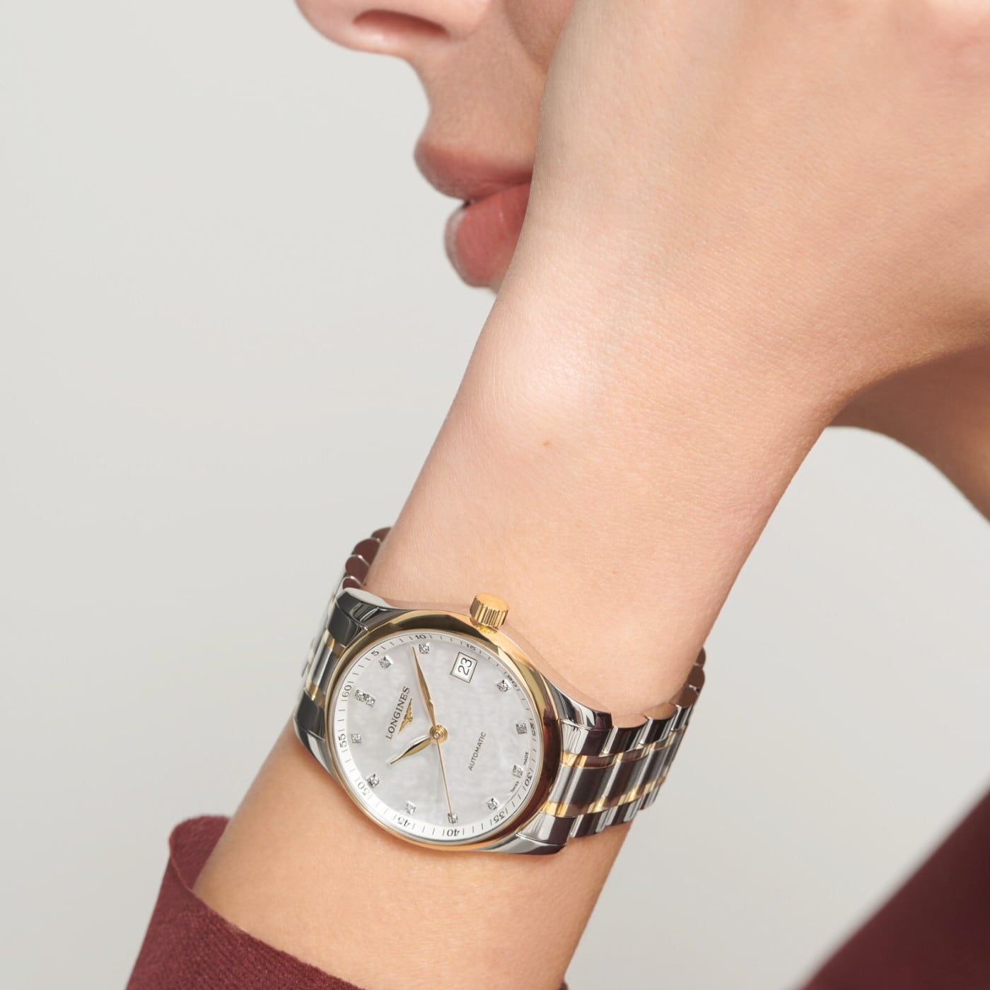 Longines Master Collection White Mother-of-pearl Dial on Bracelet L2.357.5.87.7
