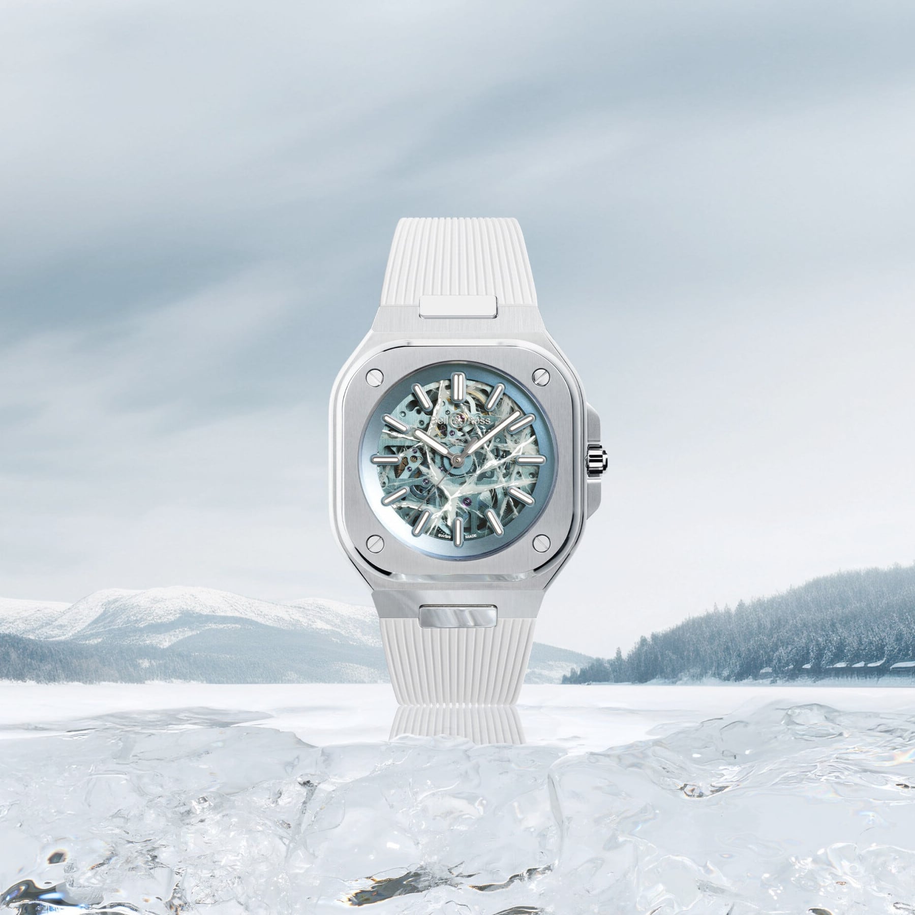 Bell & Ross BR05A-AB-SKST/SRB Skeleton Arctic Blue Limited Edition