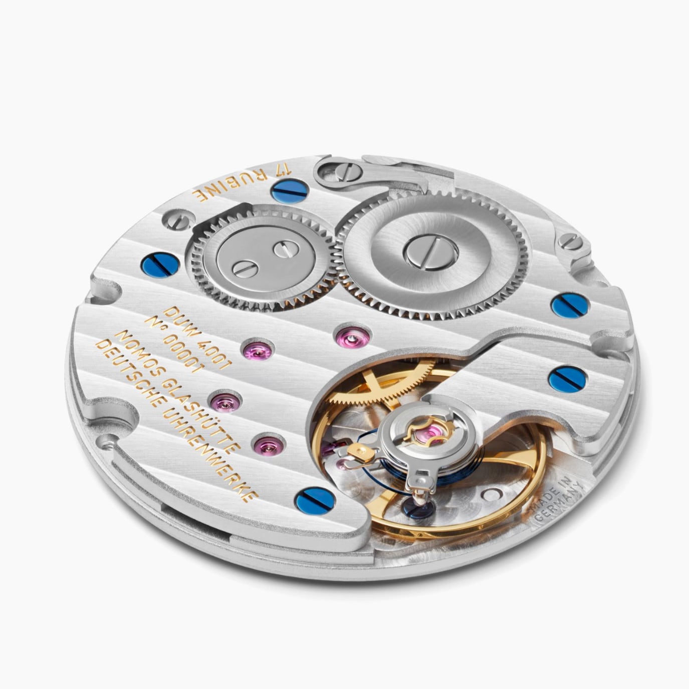 NOMOS Glashütte Tangente 33 Duo Sapphire Back