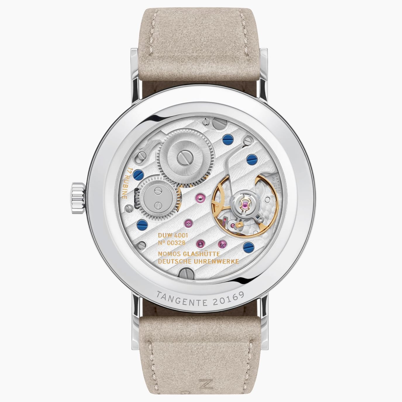 NOMOS Glashütte Tangente 33 Duo Sapphire Back
