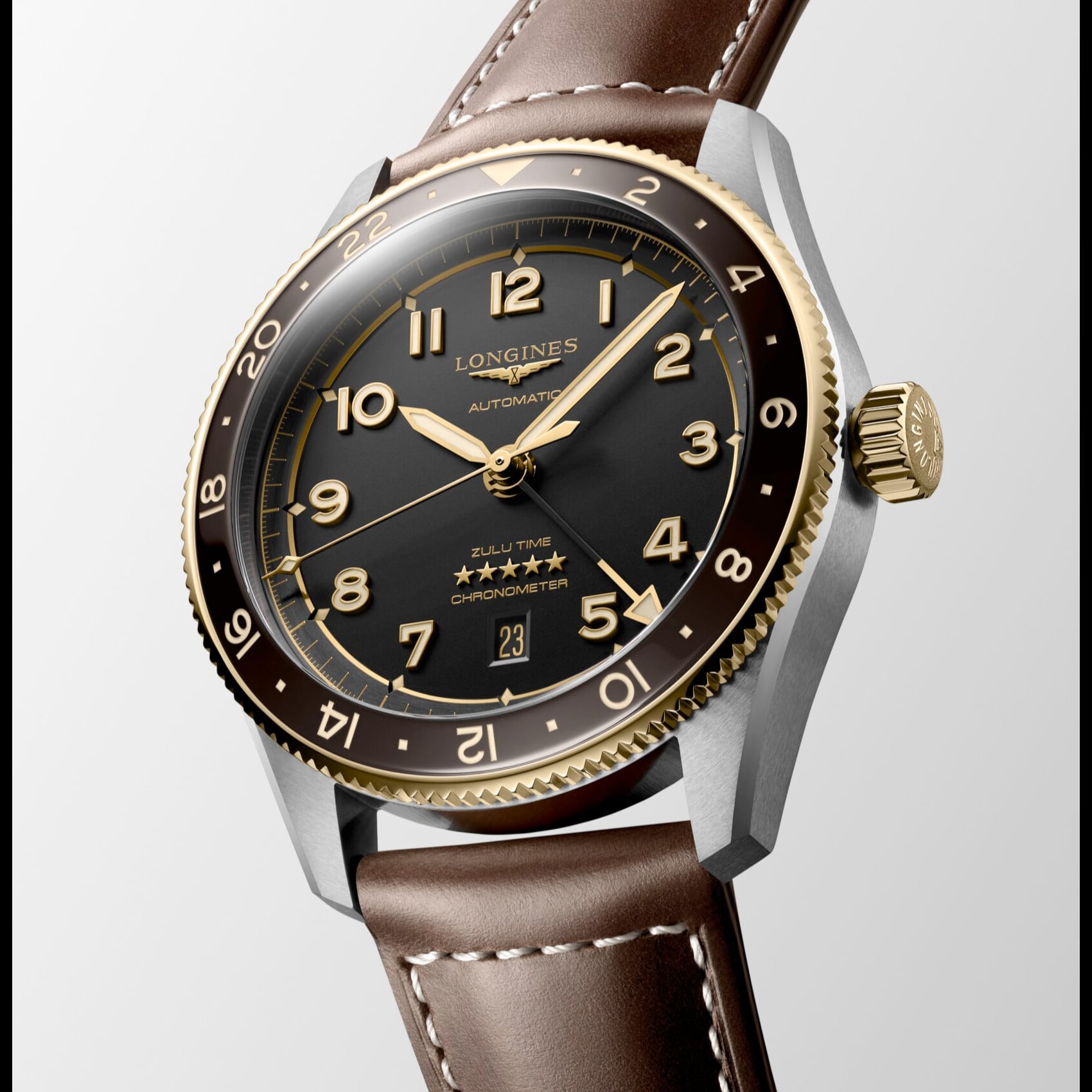 Longines Spirit Anthracite dial 42mm L3.812.5.53.2
