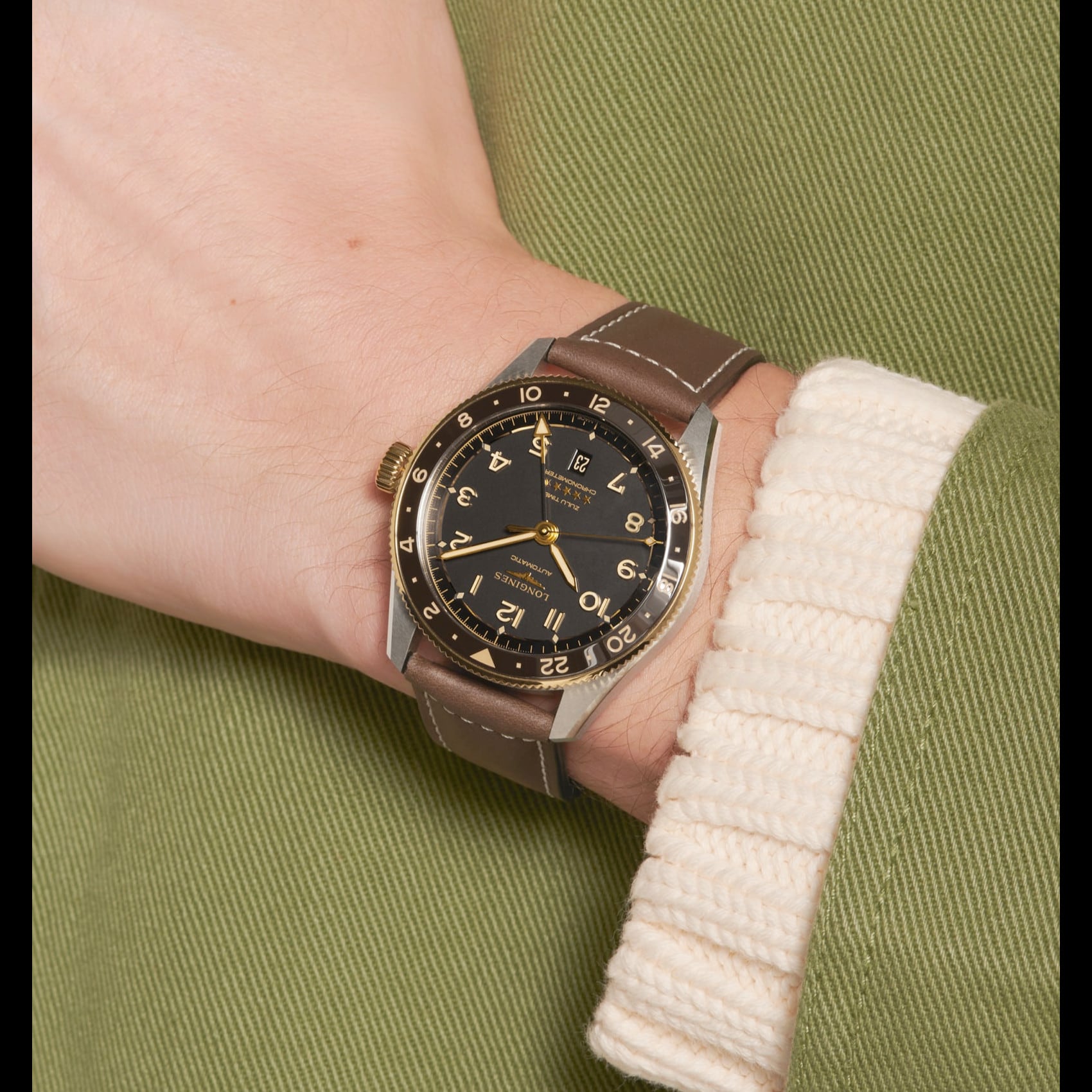 Longines Spirit Anthracite dial 42mm L3.812.5.53.2