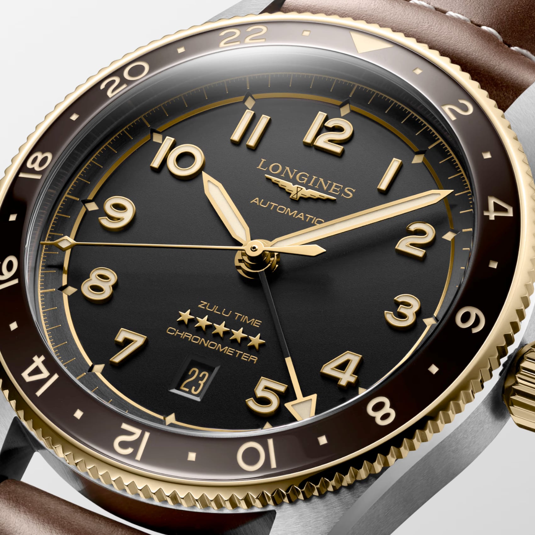Longines Spirit Anthracite dial 42mm L3.812.5.53.2