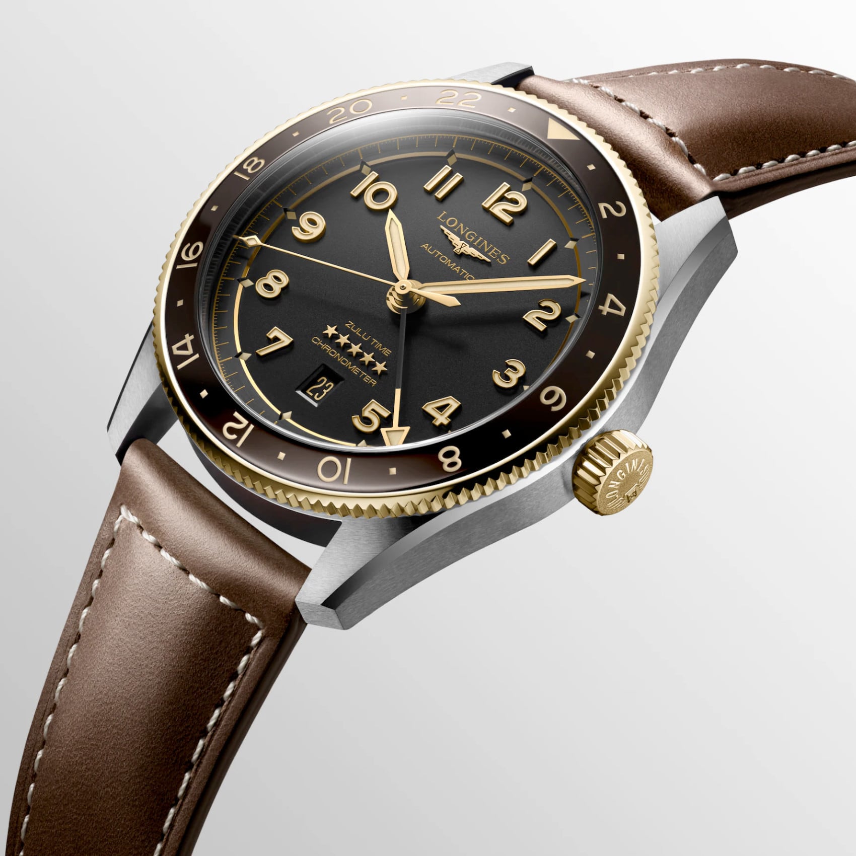 Longines Spirit Anthracite dial 42mm L3.812.5.53.2