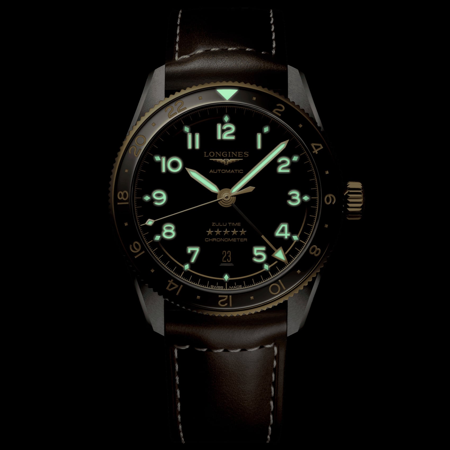 Longines Spirit Anthracite dial 42mm L3.812.5.53.2