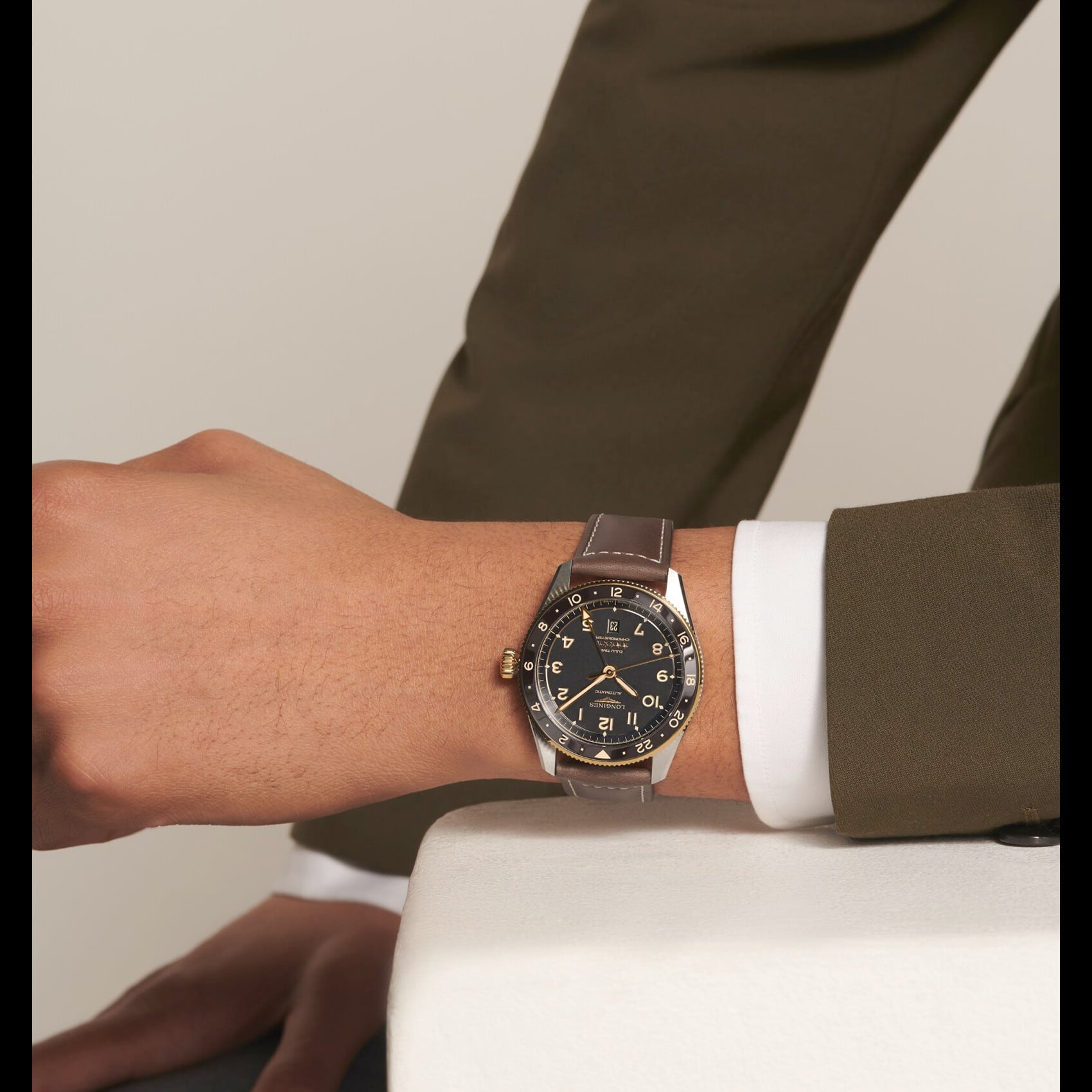 Longines Spirit Anthracite dial 42mm L3.812.5.53.2
