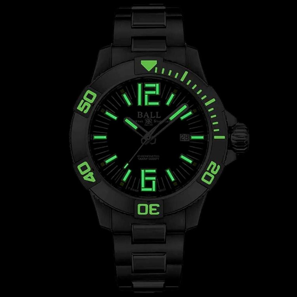 Ball Engineer Hydrocarbon DeepQUEST Black Dial on Bracelet DM3002A-SC-BK