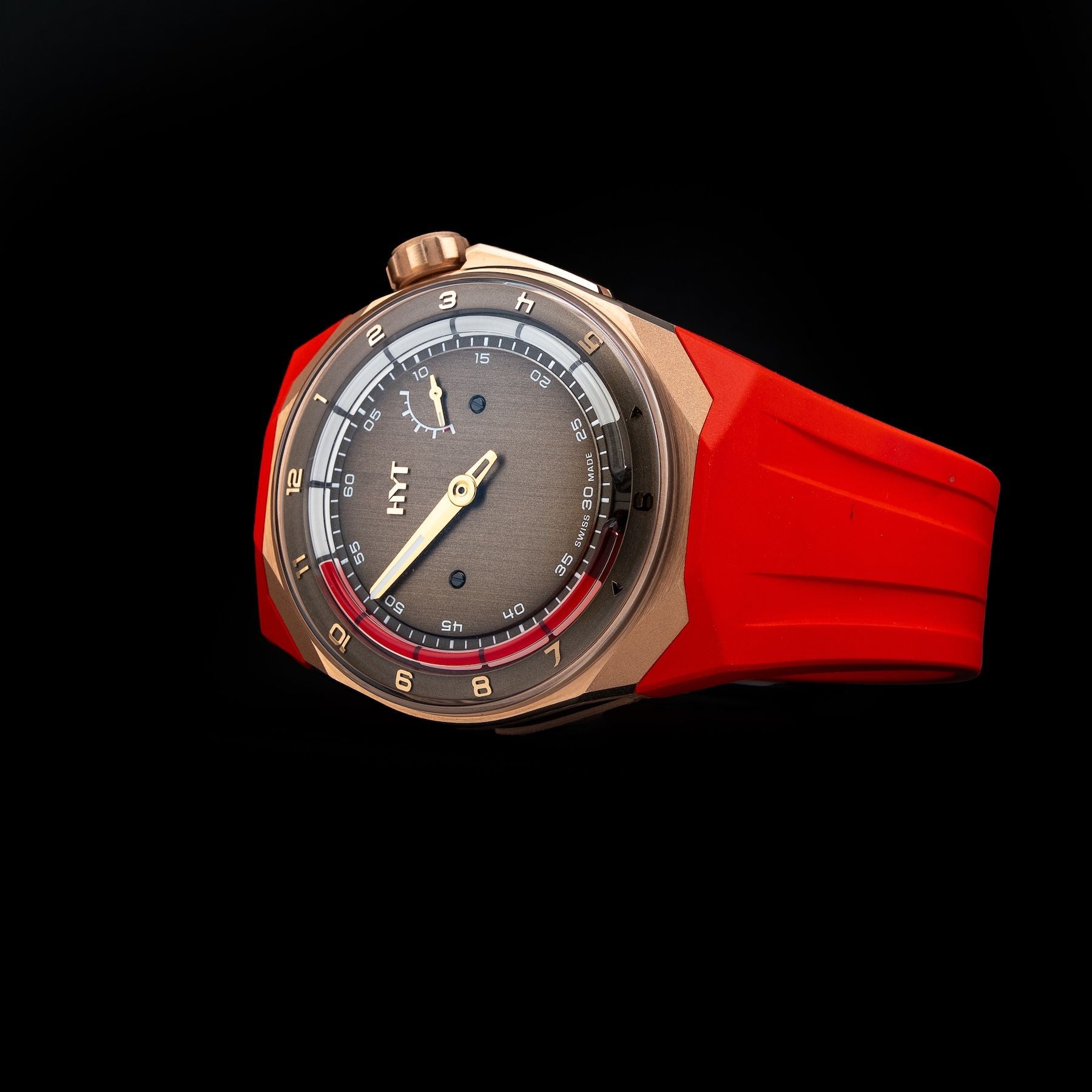 HYT H03345-A T1 5N Gold & Titanium Chocolate Millésime Edition