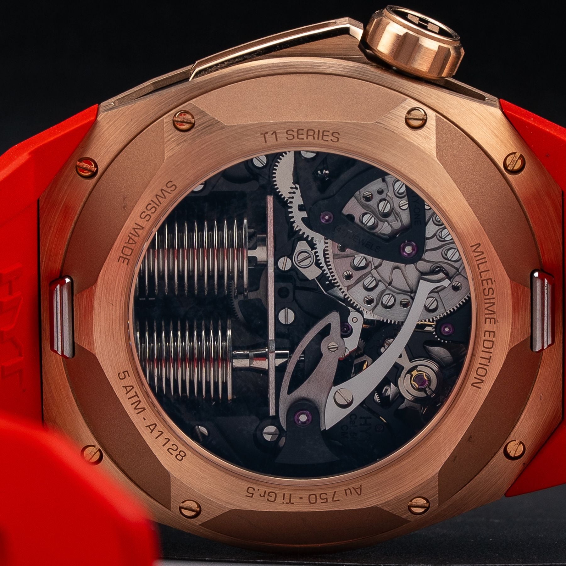 HYT H03345-A T1 5N Gold & Titanium Chocolate Millésime Edition