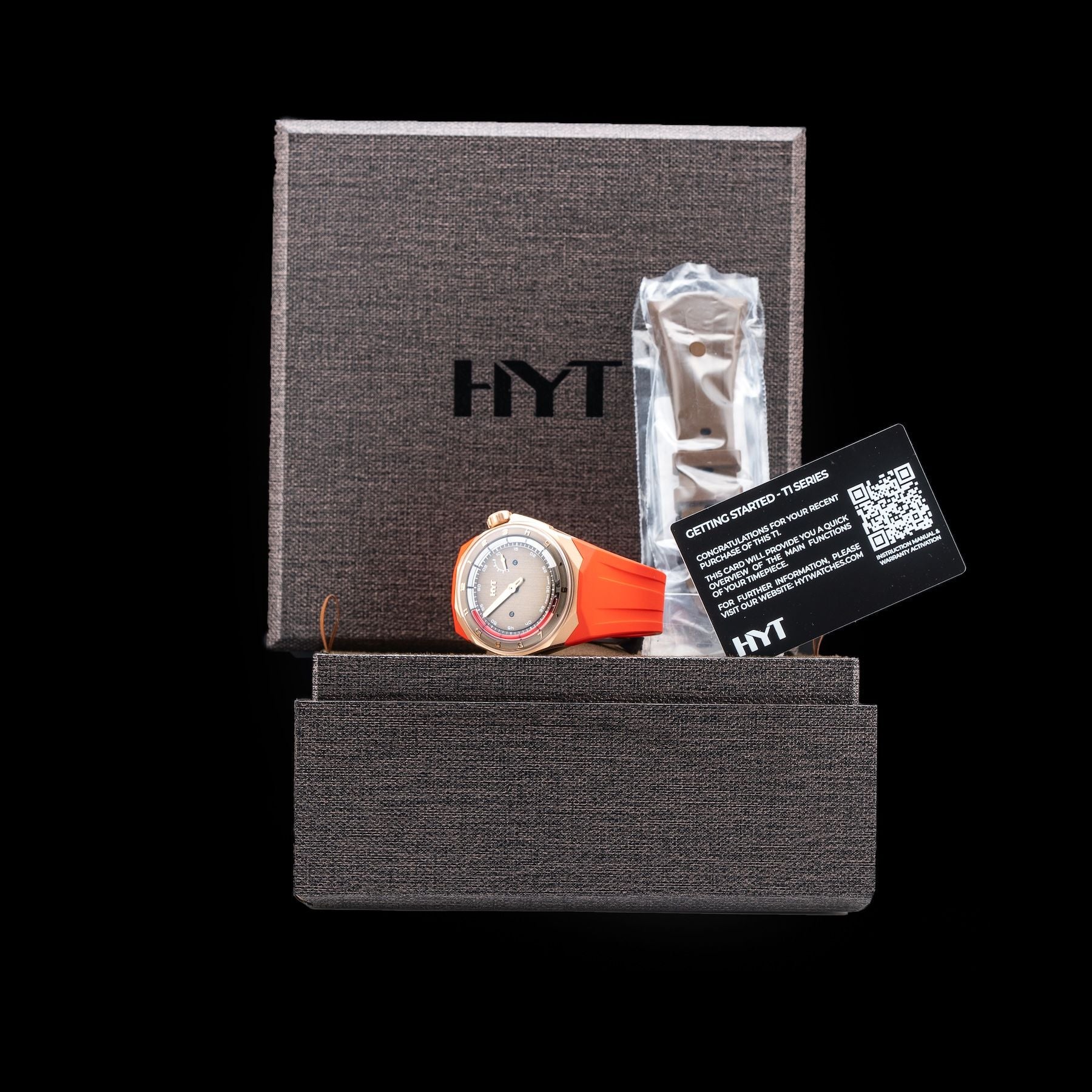 HYT H03345-A T1 5N Gold & Titanium Chocolate Millésime Edition