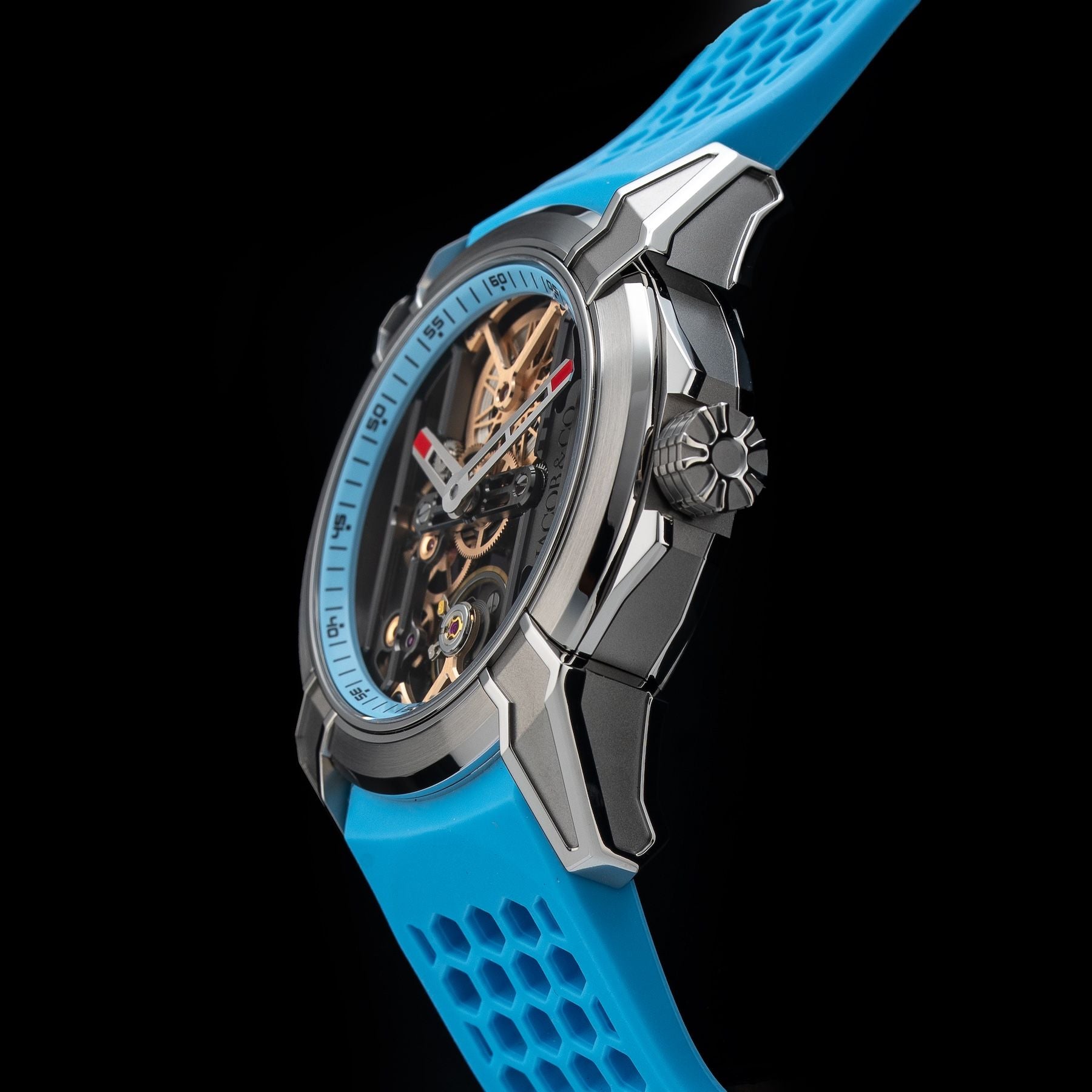 Jacob & Co. Epic X Skeleton Light Blue EX110.20.AA.AJ.A