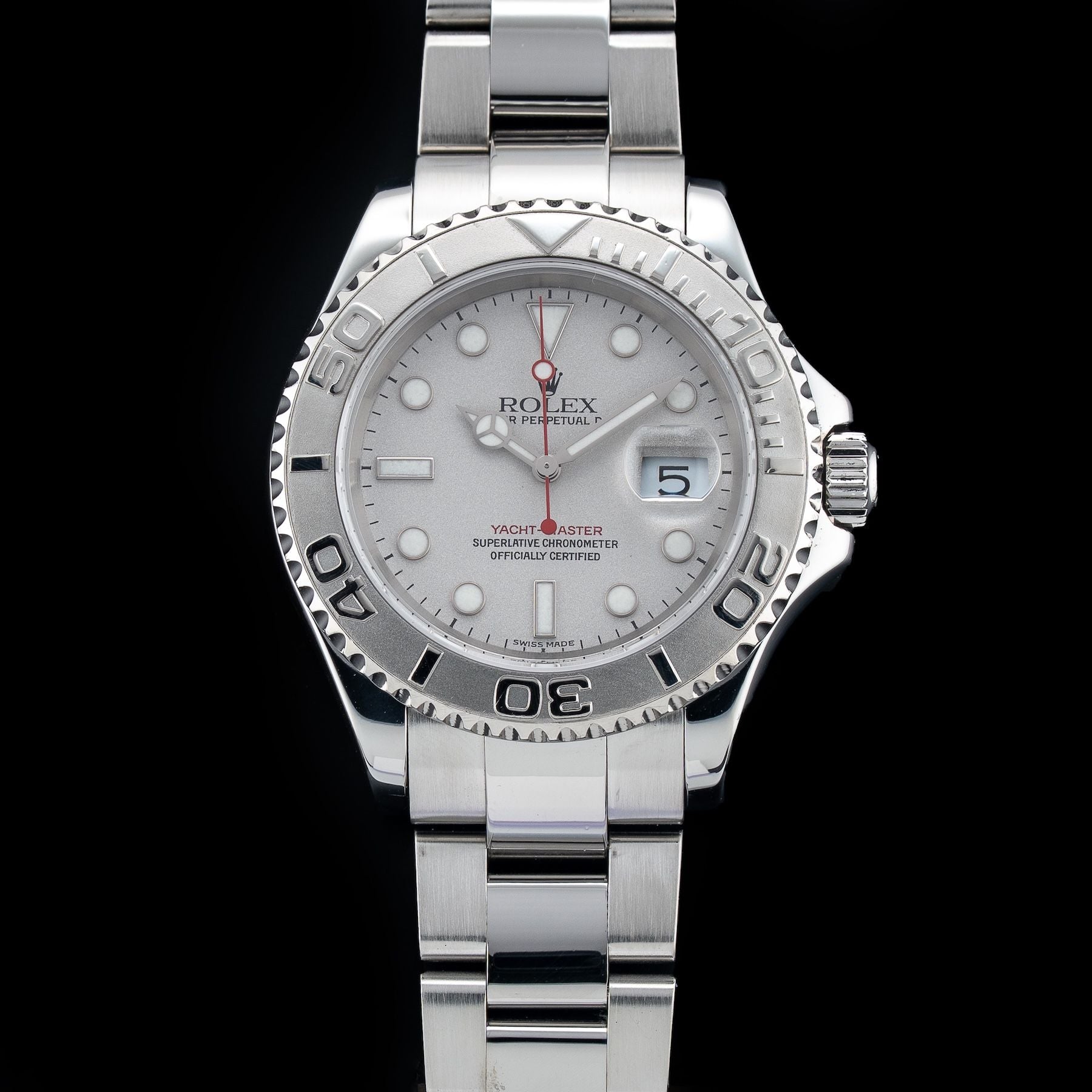 Rolex Yacht-Master 40 Silver Dial Chronometer Men's Watch 16622