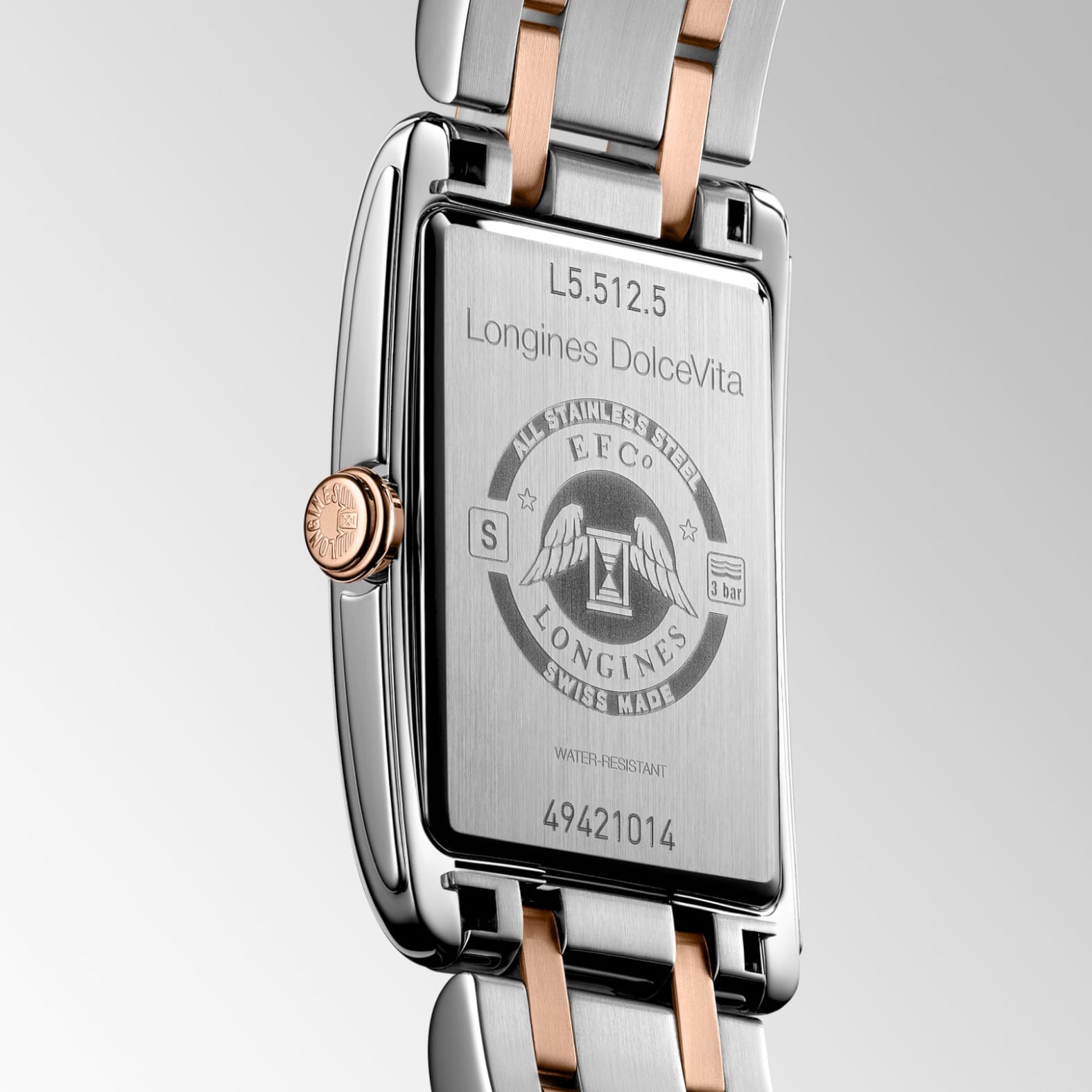 Longines DolceVita Stainless Steel Rose Gold 23mm L5.512.5.71.7