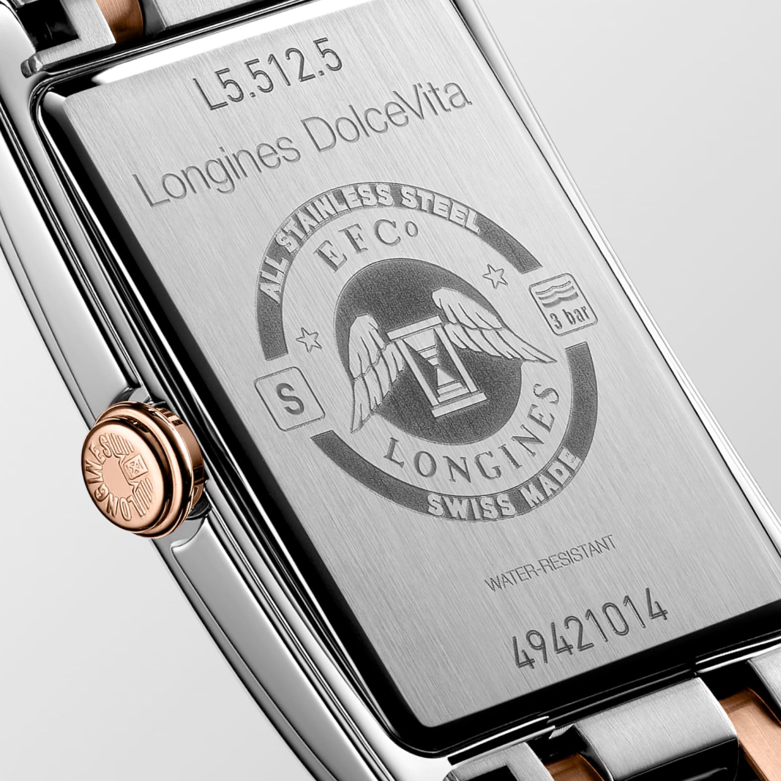 Longines DolceVita Stainless Steel Rose Gold 23mm L5.512.5.71.7