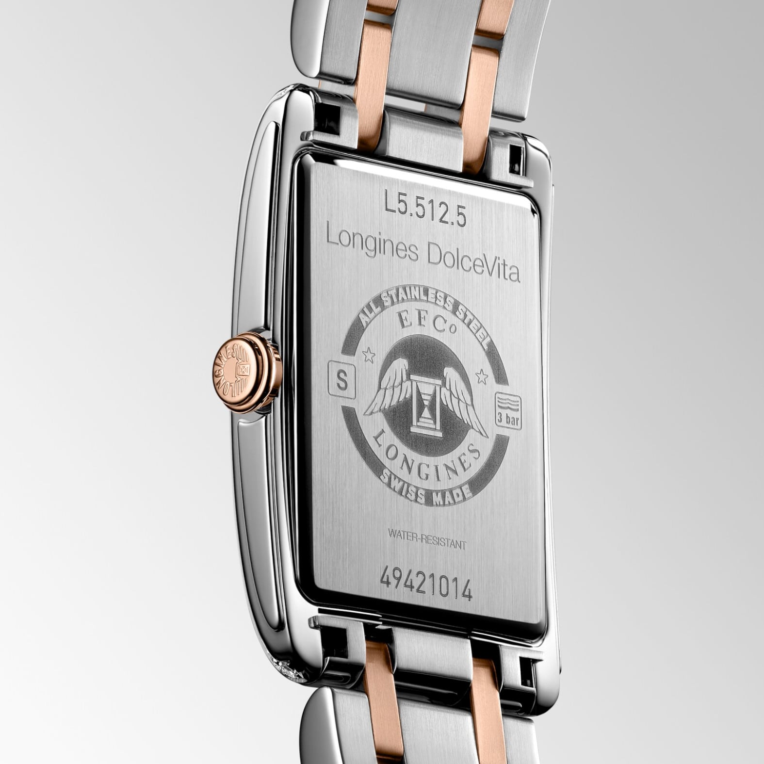 Longines DolceVita Stainless Steel Rose Gold 23mm L5.512.5.79.7