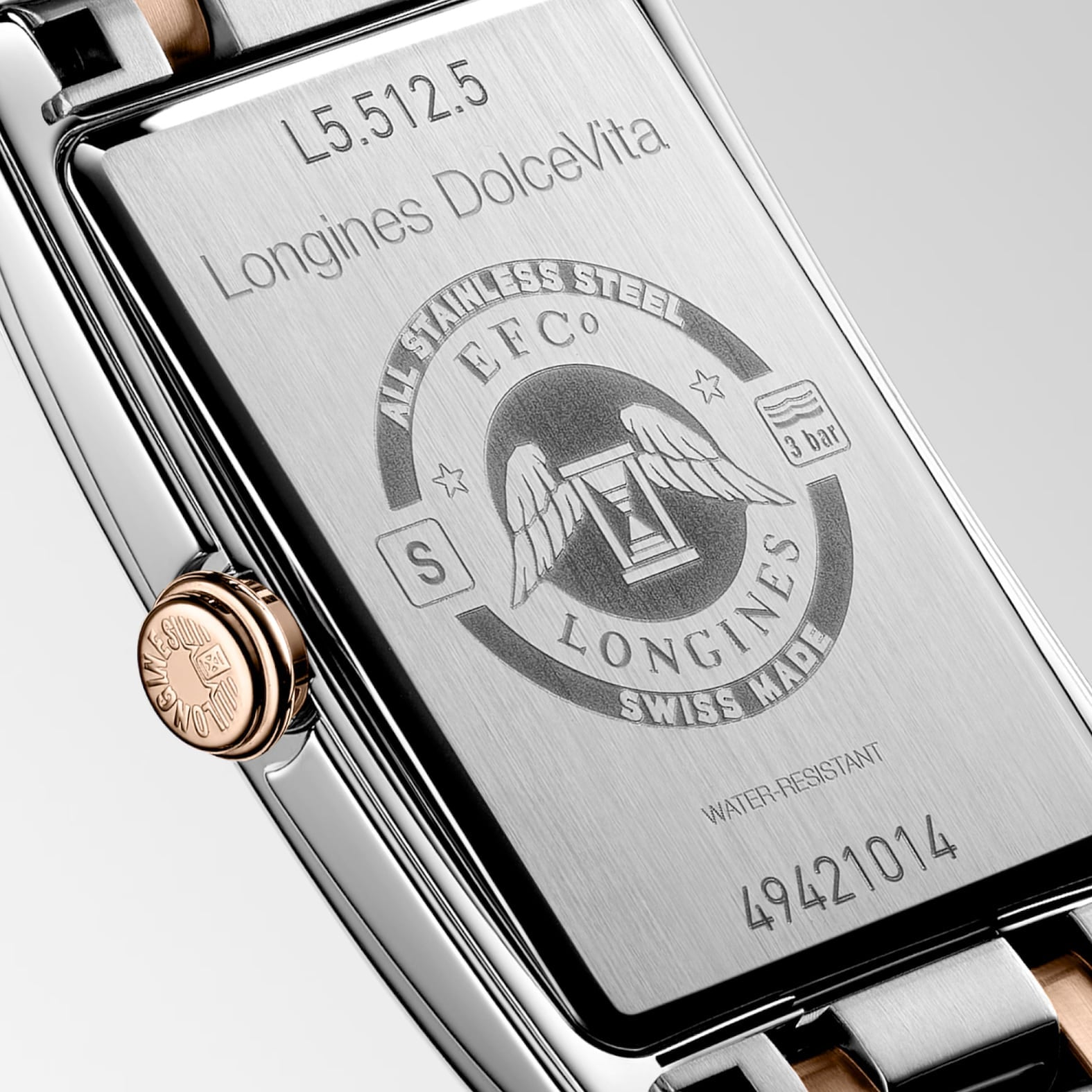 Longines DolceVita Stainless Steel Rose Gold 23mm L5.512.5.75.7