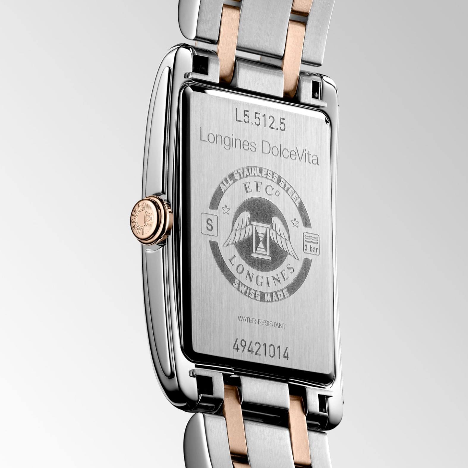 Longines DolceVita Stainless Steel Rose Gold 23mm L5.512.5.75.7
