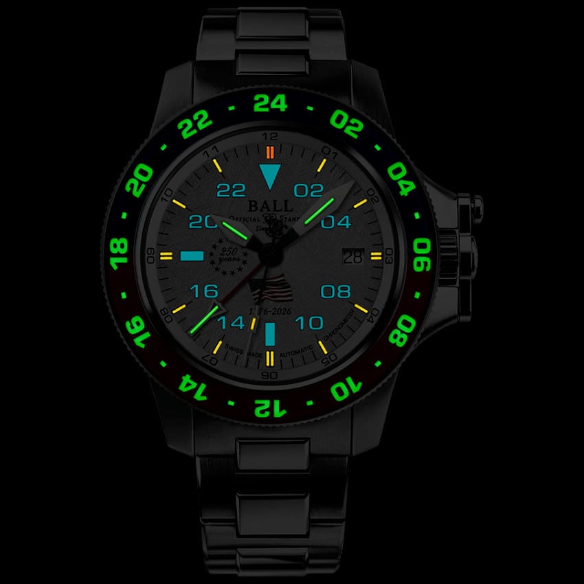 Ball Engineer Hydrocarbon AeroGMT II Patriot Meteorite Dial DG2118C-S24C-MSL