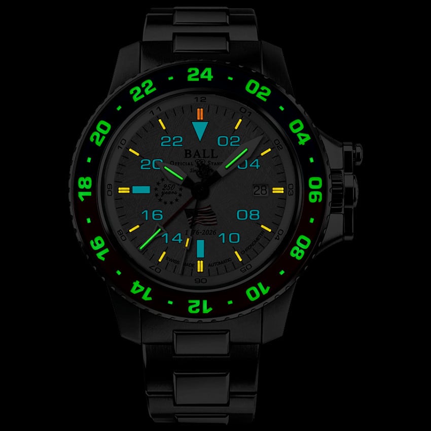 Ball Engineer Hydrocarbon AeroGMT II Patriot Meteorite Dial DG2018C-S24C-MSL
