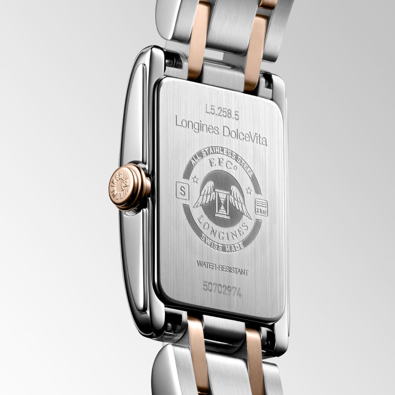 Longines DolceVita Stainless Steel Rose Gold 17mm L5.258.5.71.7