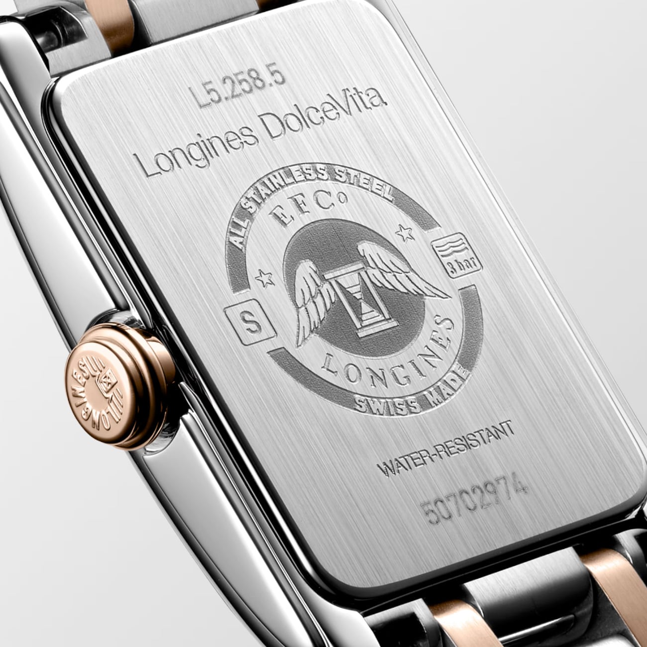 Longines DolceVita Stainless Steel Rose Gold 17mm L5.258.5.71.7