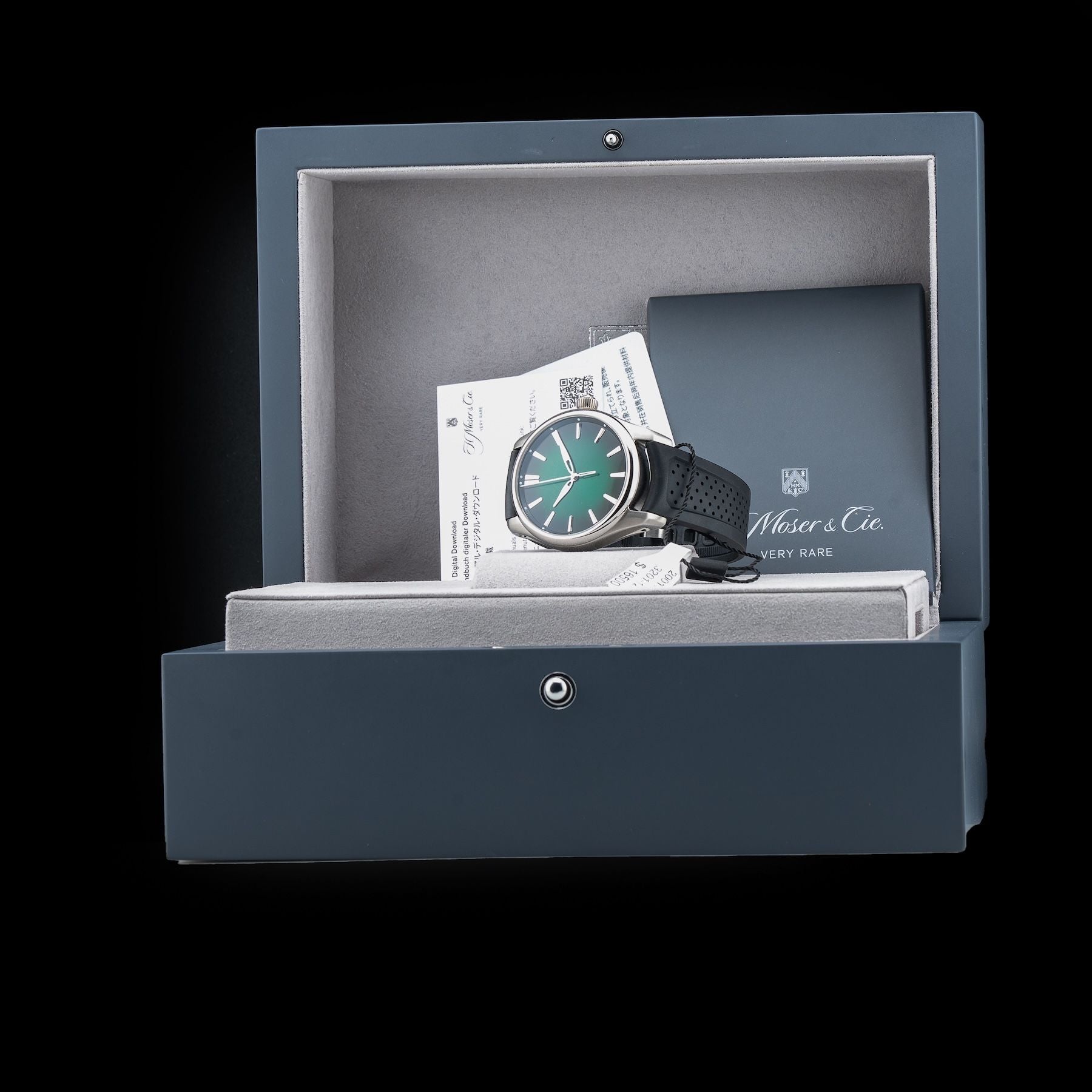 H. Moser & Cie. 3201-1201 Pioneer Centre Seconds Cosmic Green