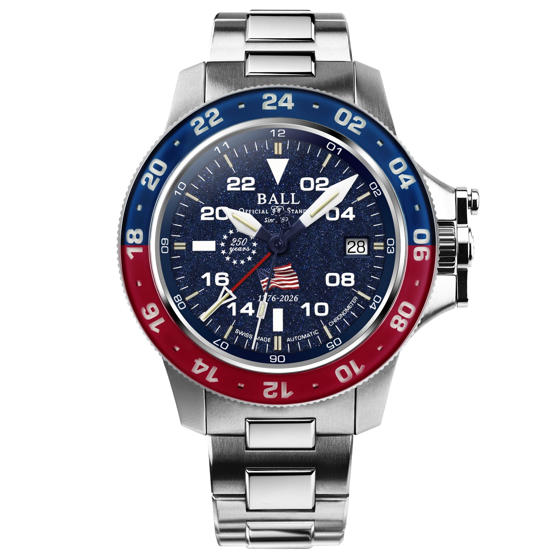 Ball Engineer Hydrocarbon AeroGMT II Patriot Aventurine Dial DG2118C-S24C-ABE