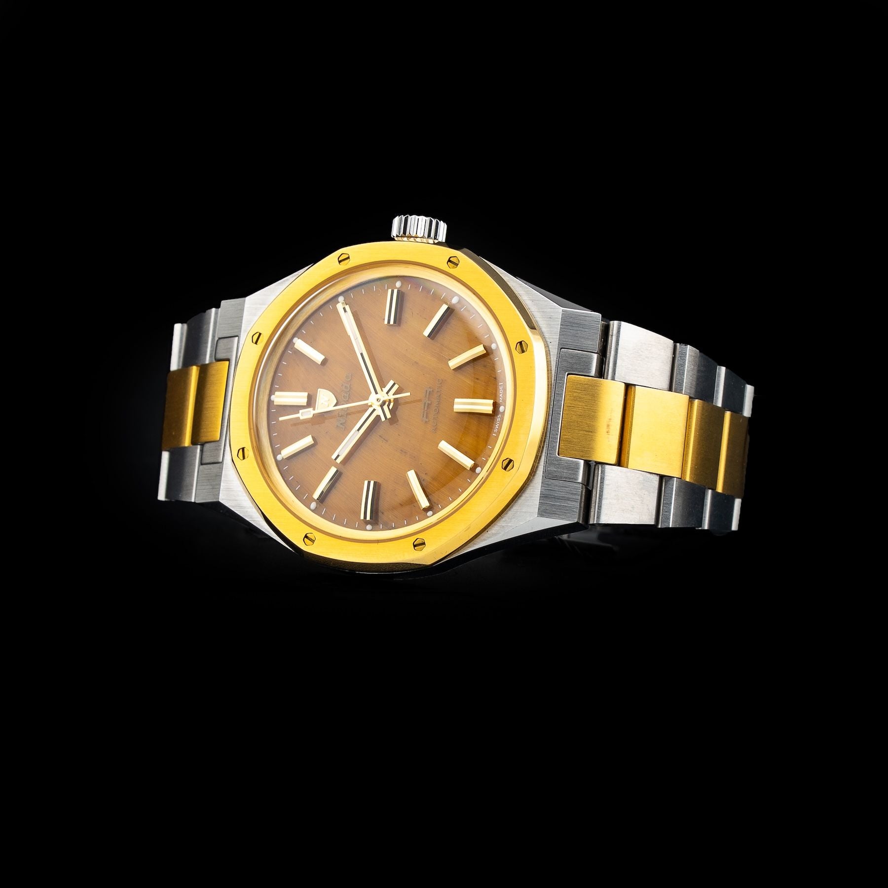 Nivada Grenchen F77 Tiger Eye Bicolor Mark I