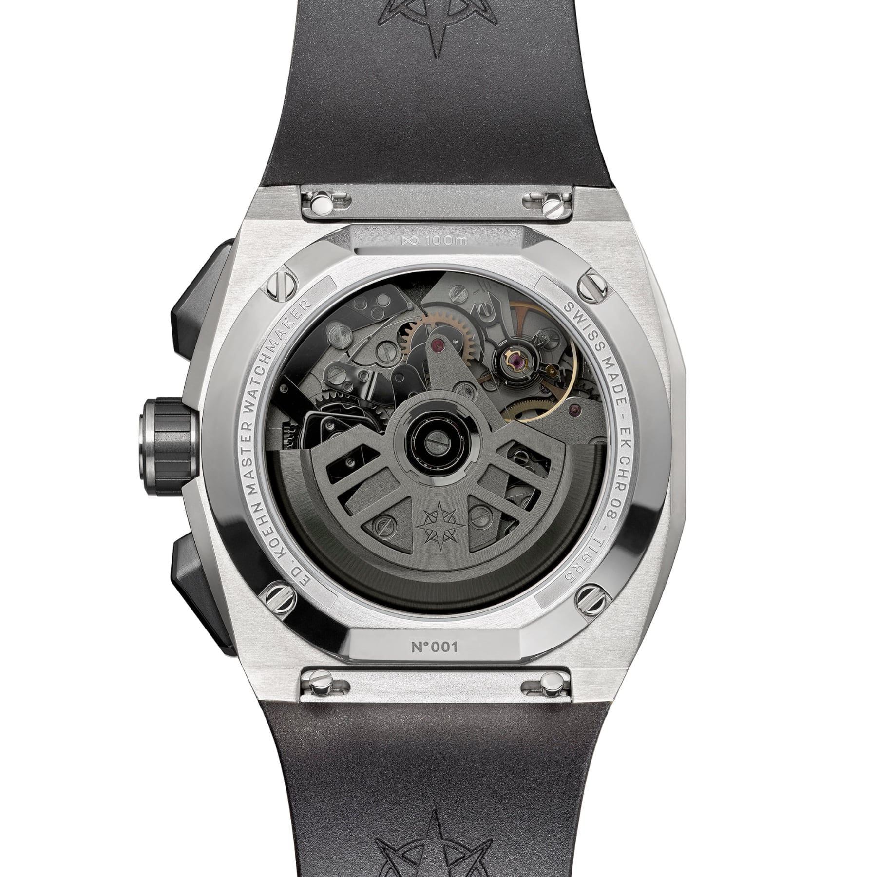 Edouard Koehn Tempus III Ice Blue Skeleton Chronograph EK-CHR10SRIB