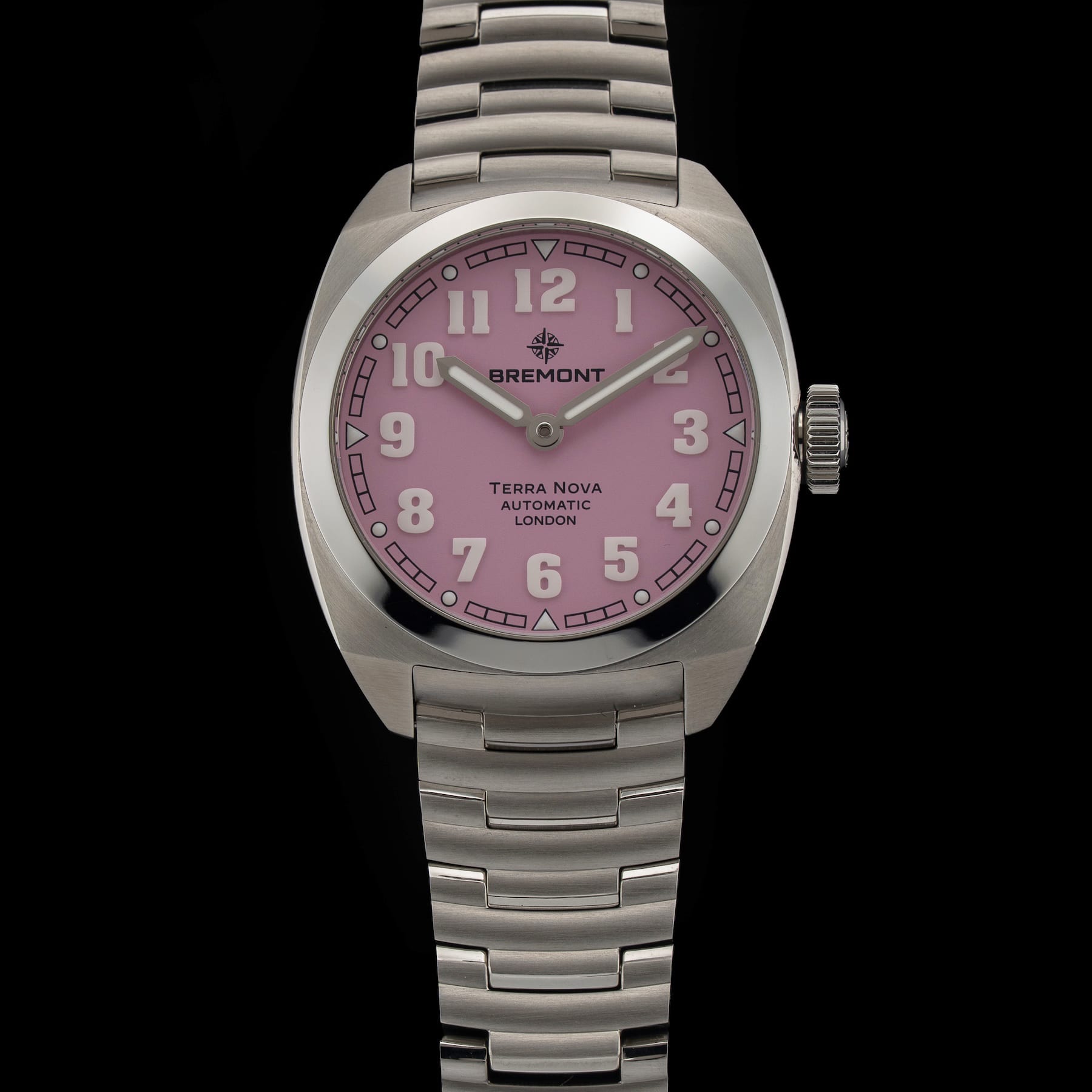 Bremont TN38-ND-SS-PK-B Terra Nova SS Pink Dial Bracelet