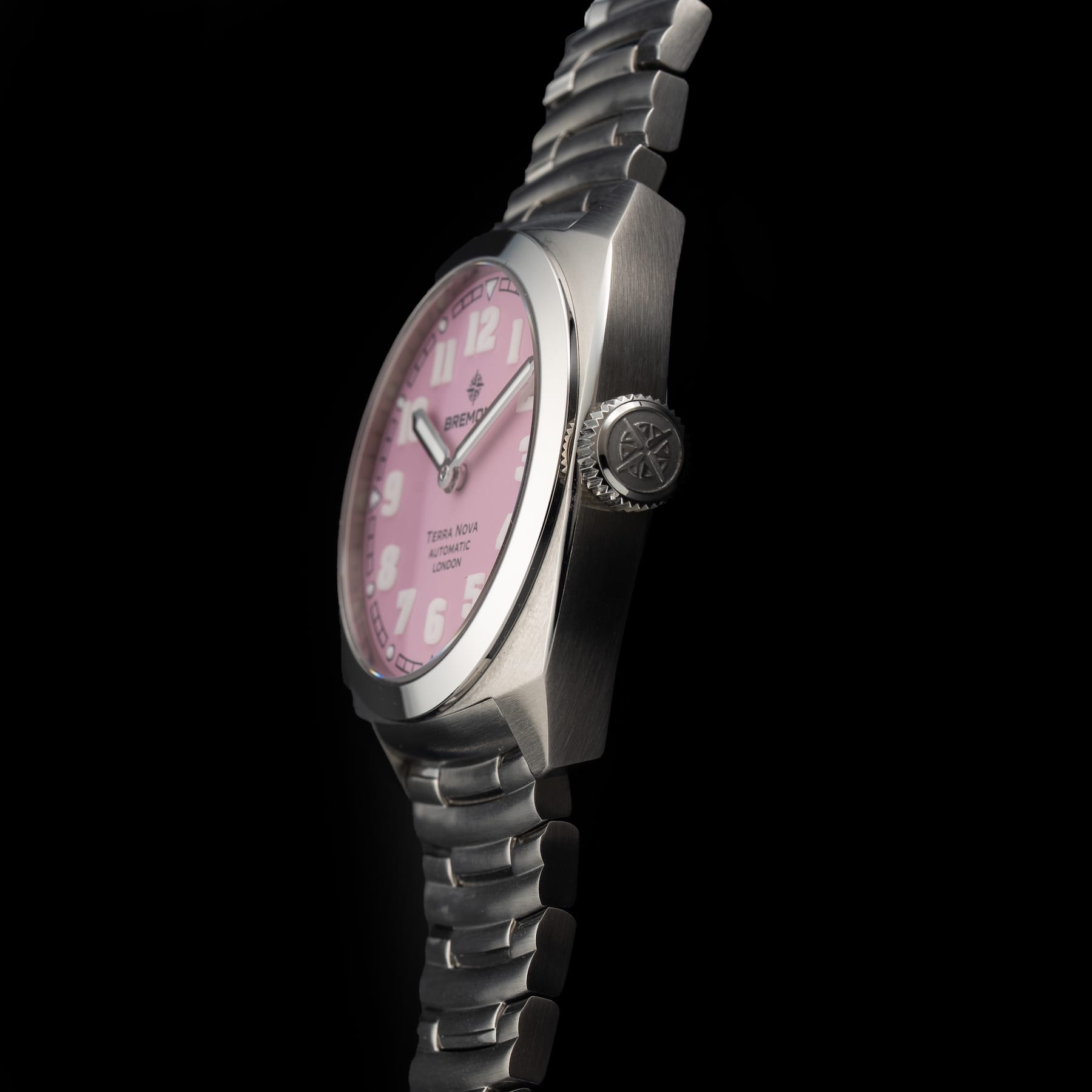 Bremont TN38-ND-SS-PK-B Terra Nova SS Pink Dial Bracelet