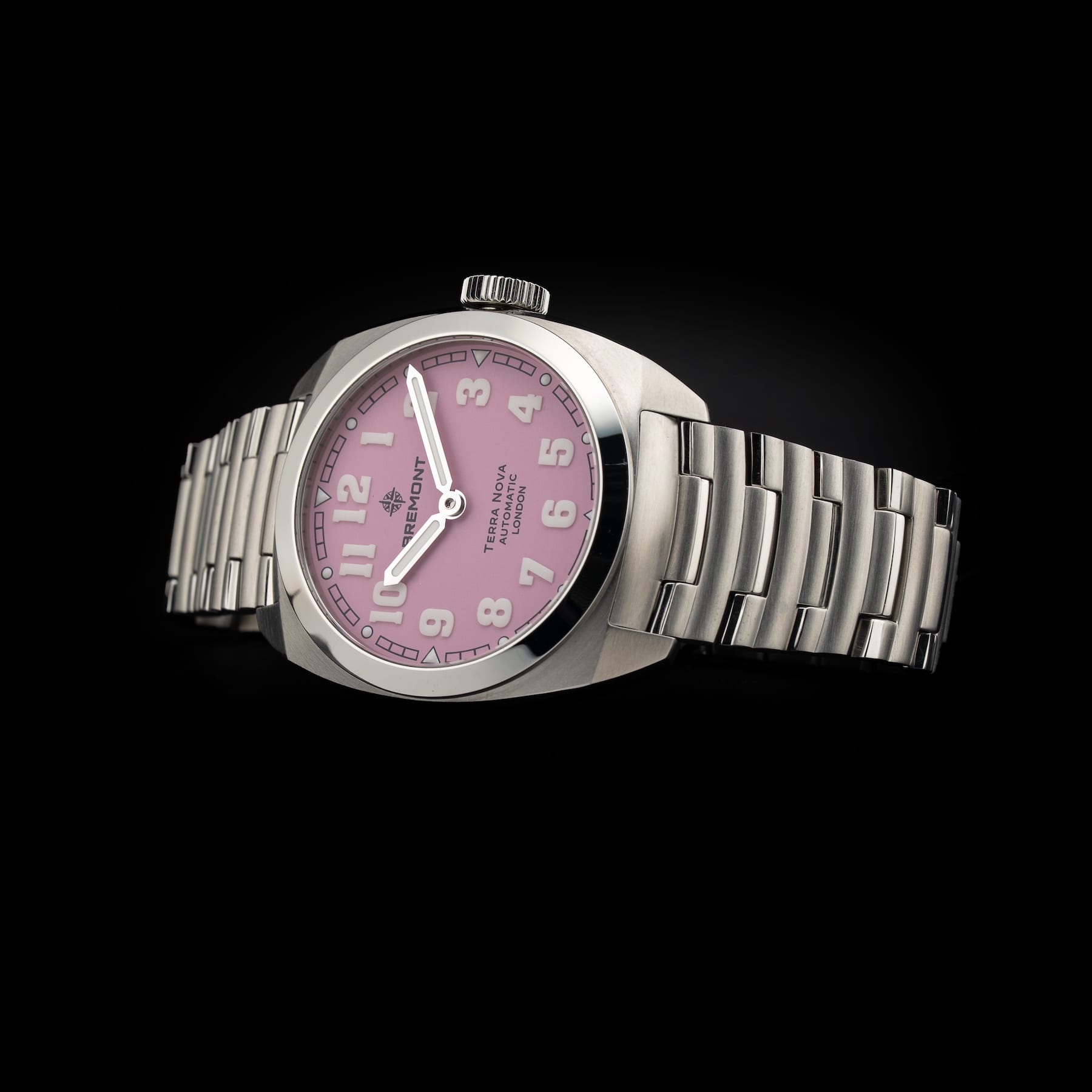 Bremont TN38-ND-SS-PK-B Terra Nova SS Pink Dial Bracelet