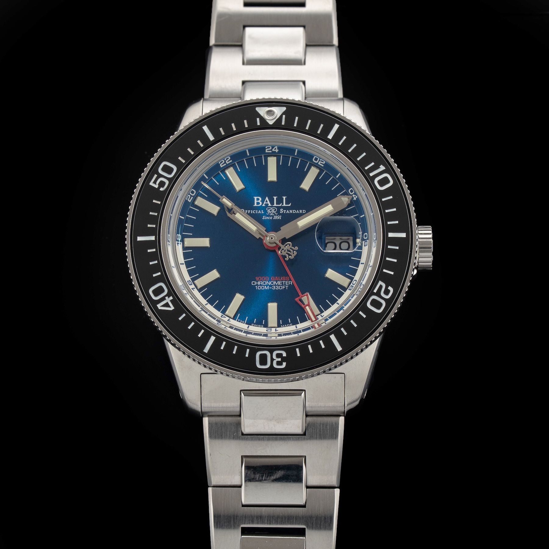 Ball Engineer III Hurricane Hunters 40mm Ceramic Elapsed Time Bezel Blue DG3006C-S1CJ-BE