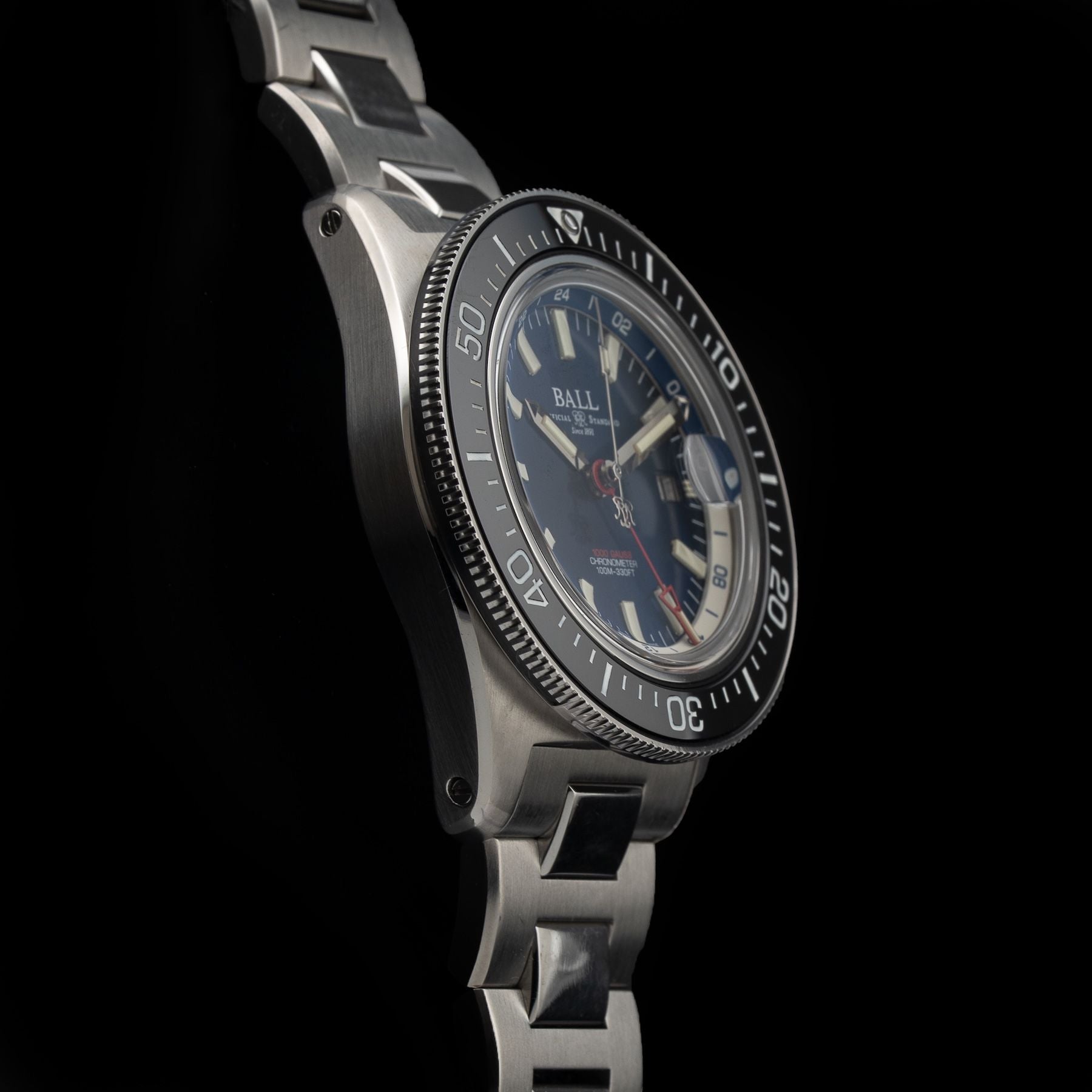 Ball Engineer III Hurricane Hunters 40mm Ceramic Elapsed Time Bezel Blue DG3006C-S1CJ-BE