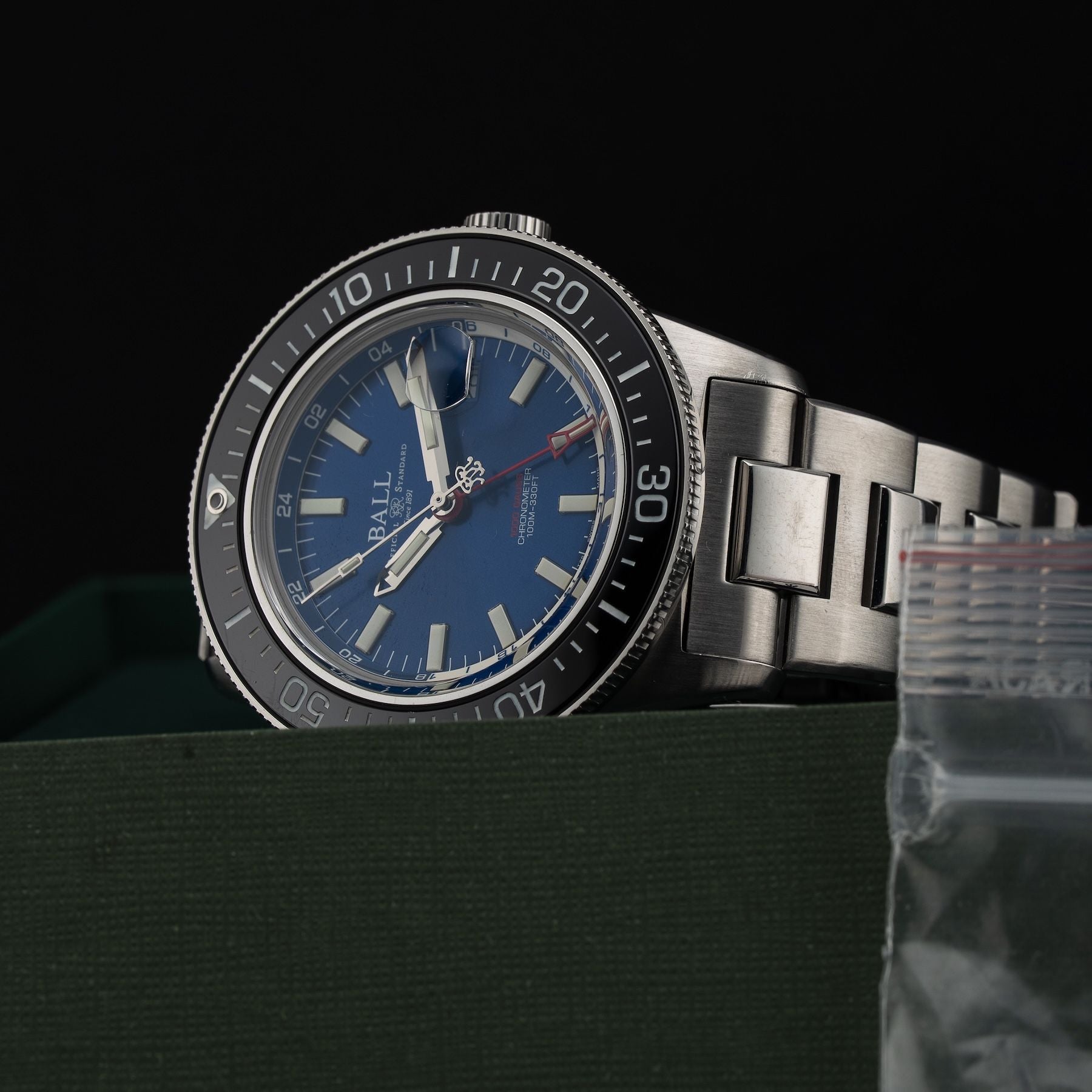 Ball Engineer III Hurricane Hunters 40mm Ceramic Elapsed Time Bezel Blue DG3006C-S1CJ-BE