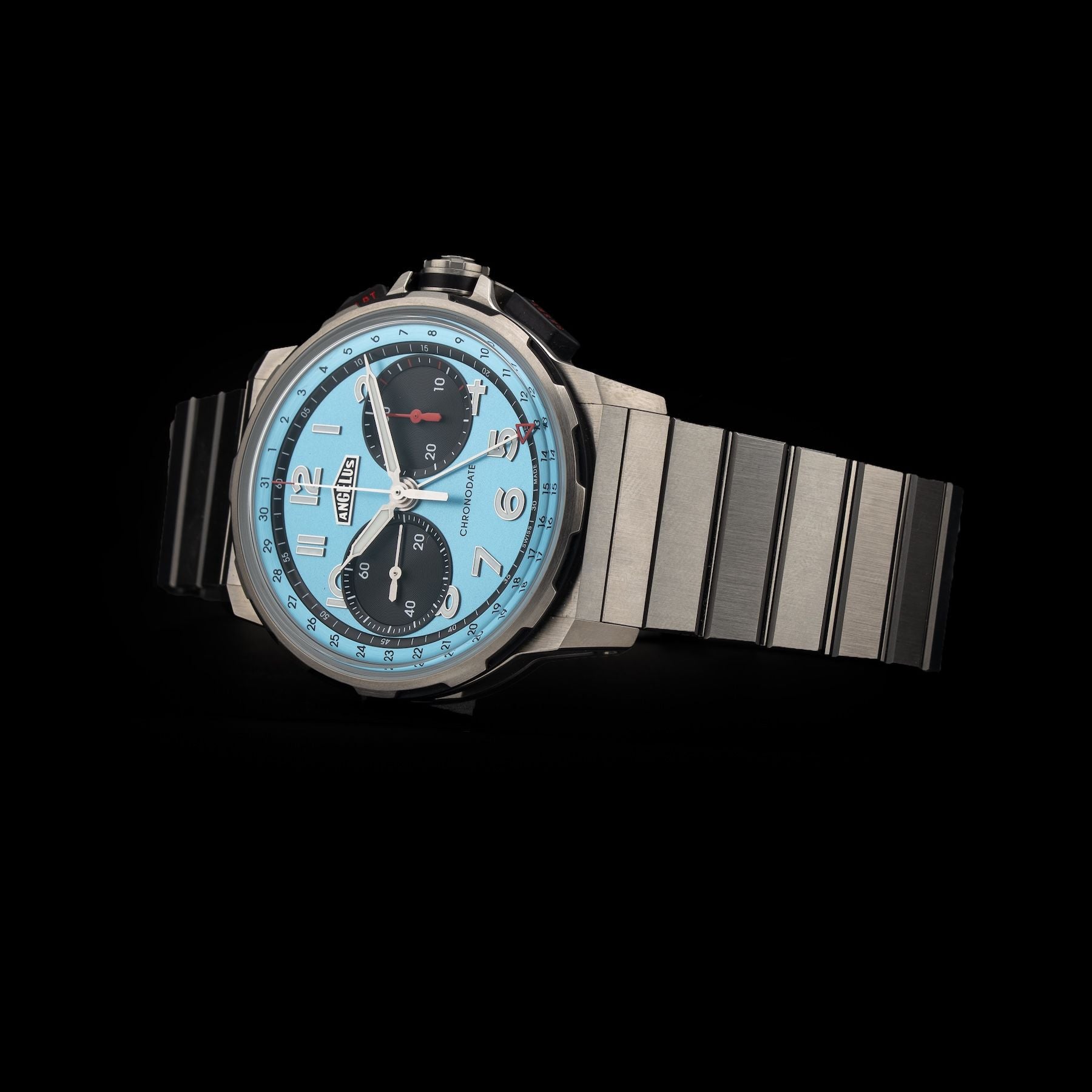 Angelus Chronodate Titanium Ice Blue 0CDZF.U03A.M009