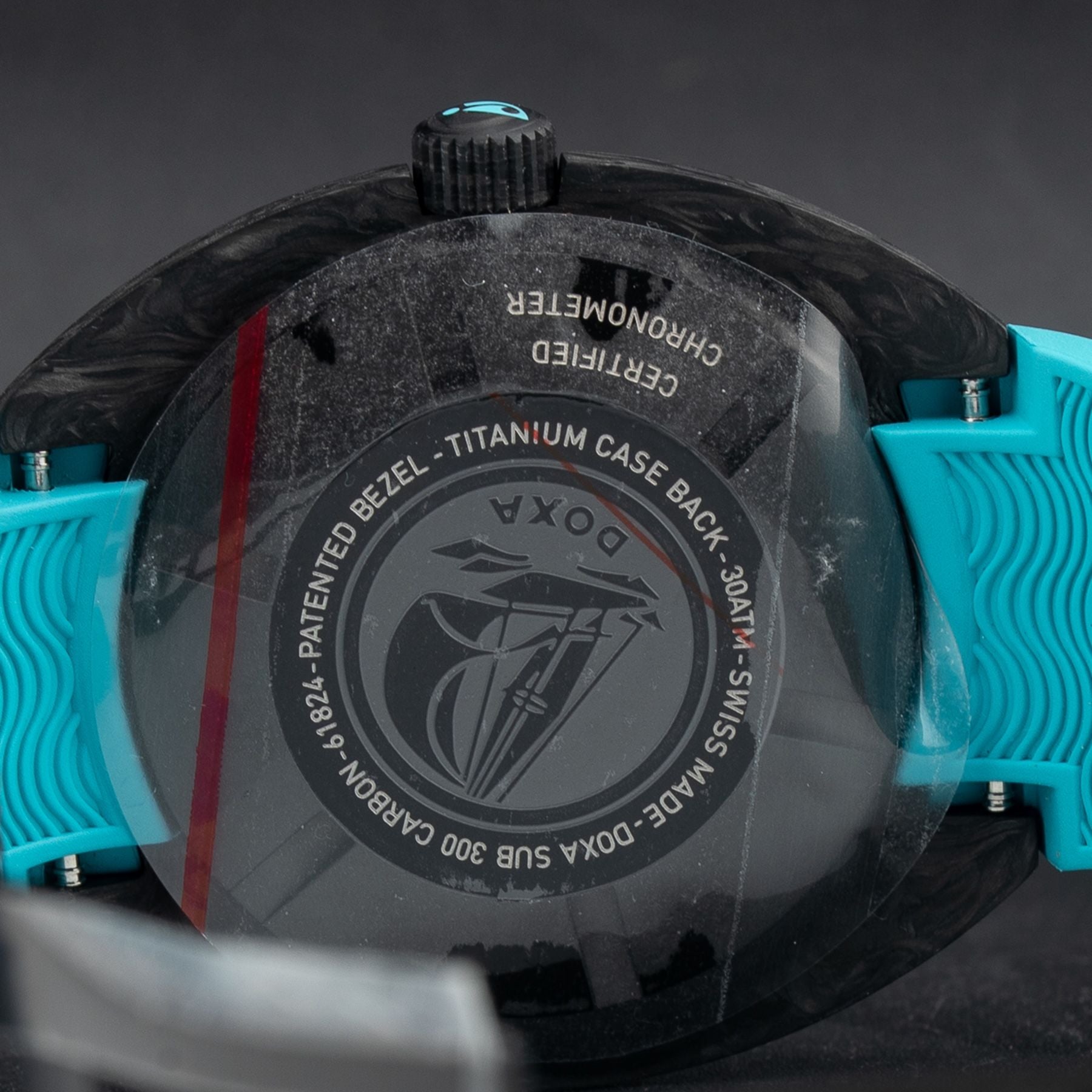 DOXA Sub 300 Carbon Aquamarine 822.70.241.25 on Strap