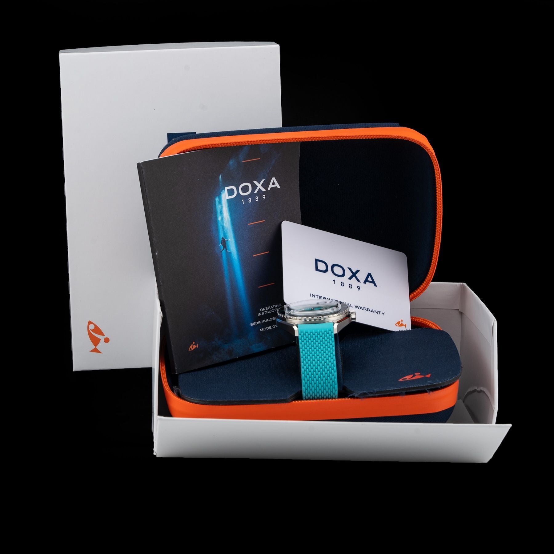 DOXA Sub 200 Aquamarine 799.10.241.25 on Strap