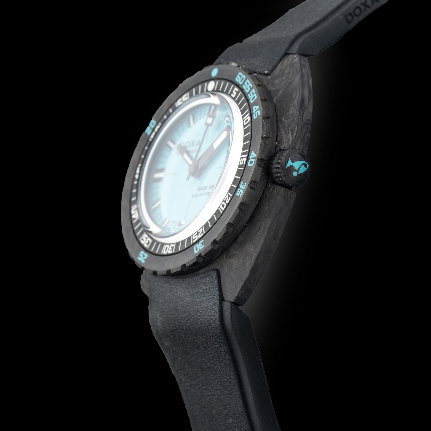 DOXA Sub 300 Carbon Aquamarine 822.70.241.20 on Strap