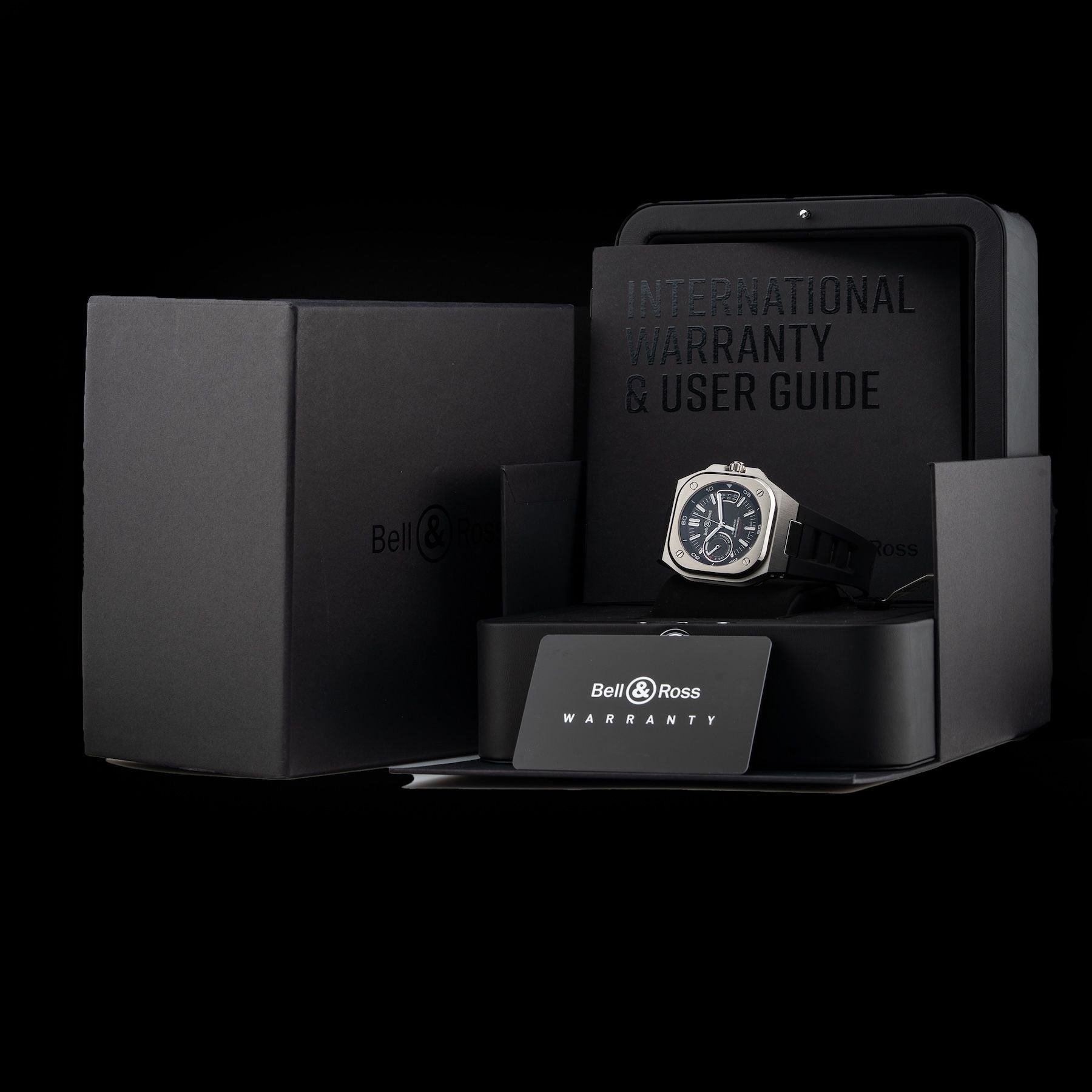 Bell & Ross BR-X5 Black on Rubber Strap BRX5R-BL-ST/SRB