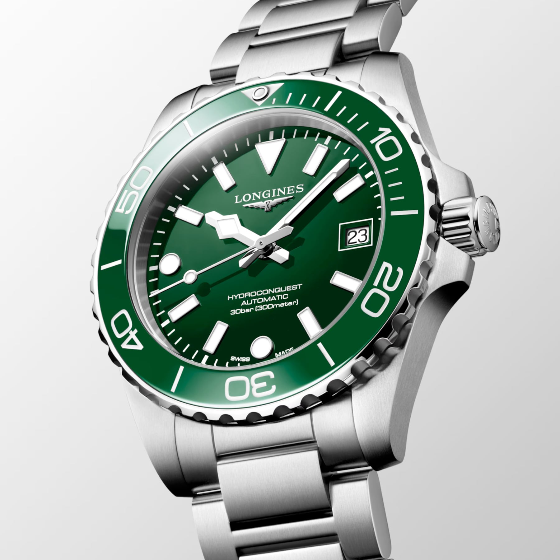 Longines Hydroconquest L3.779.4.06.6 39mm Green