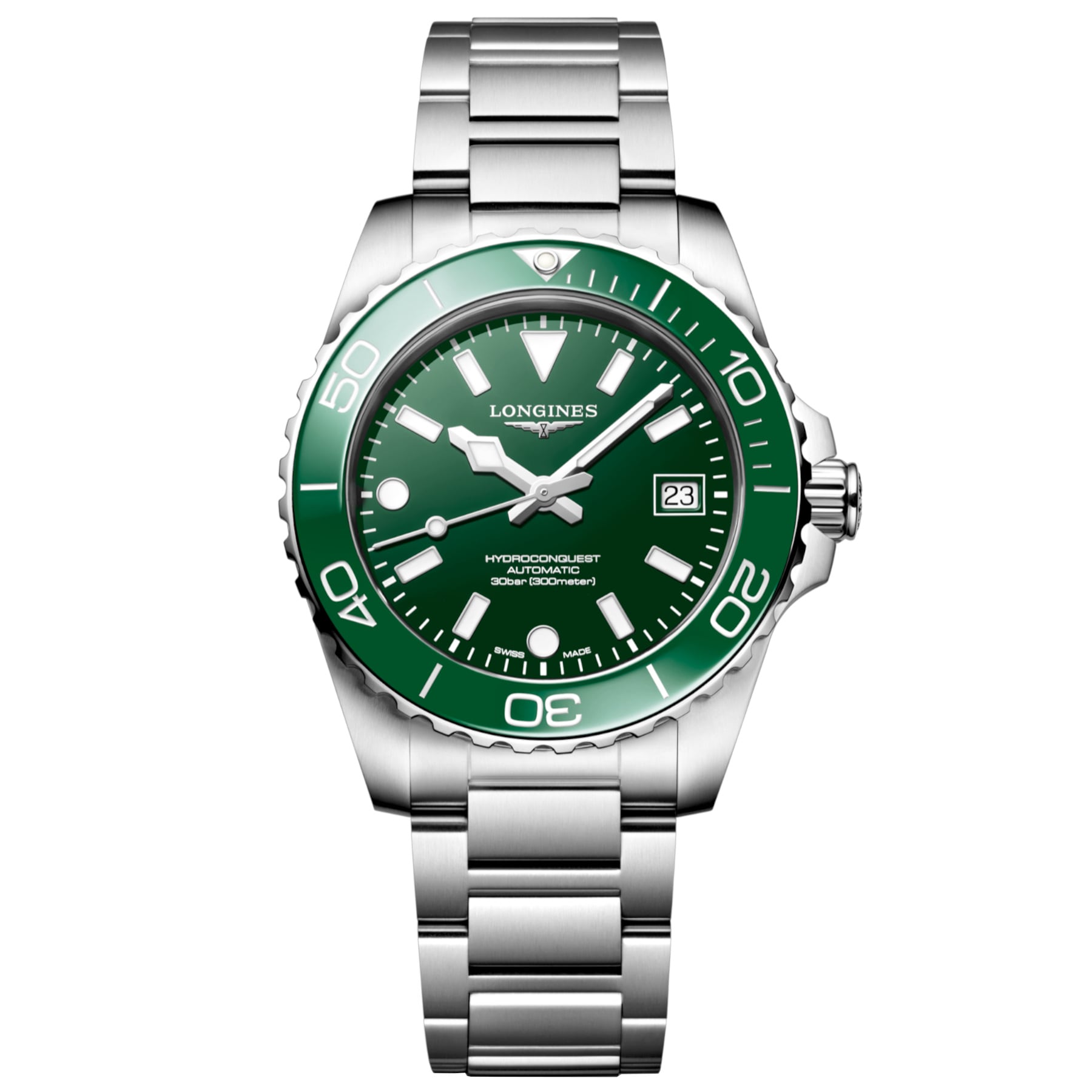 Longines Hydroconquest L3.779.4.06.6 39mm Green